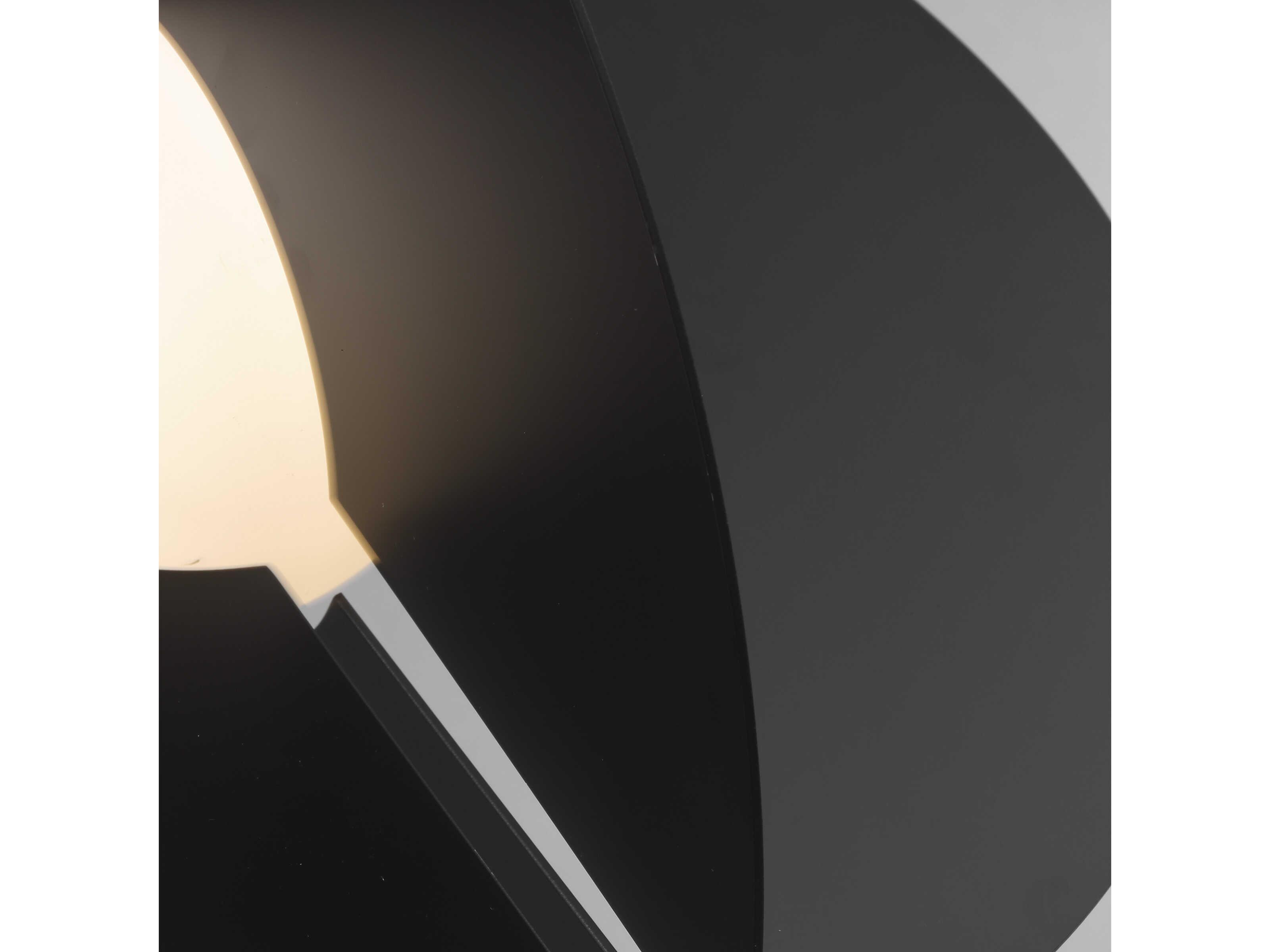 Visual Comfort Modern Orbel 1-Light Matte Black Geometric Pendant