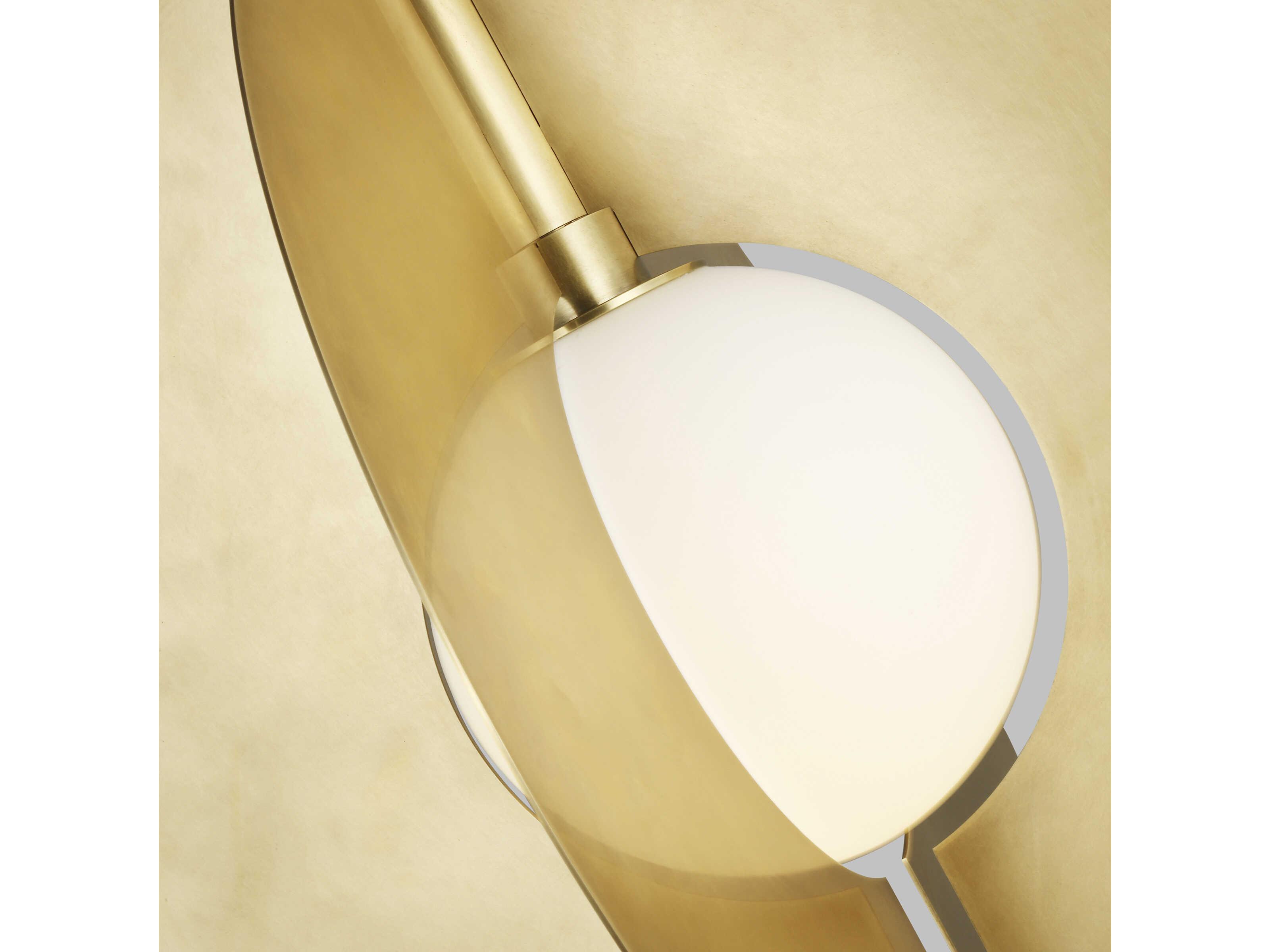 Visual Comfort Modern Orbel 1-Light Natural Brass Geometric Pendant