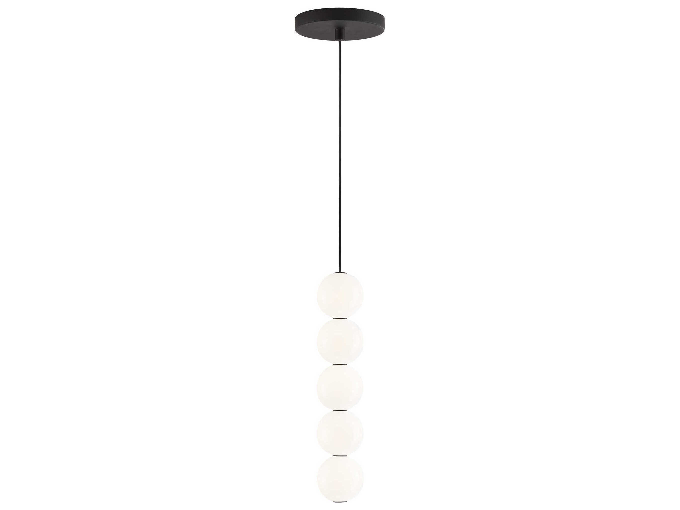 Visual Comfort Modern Orbet 5-Light Nightshade Black Mini Pendant