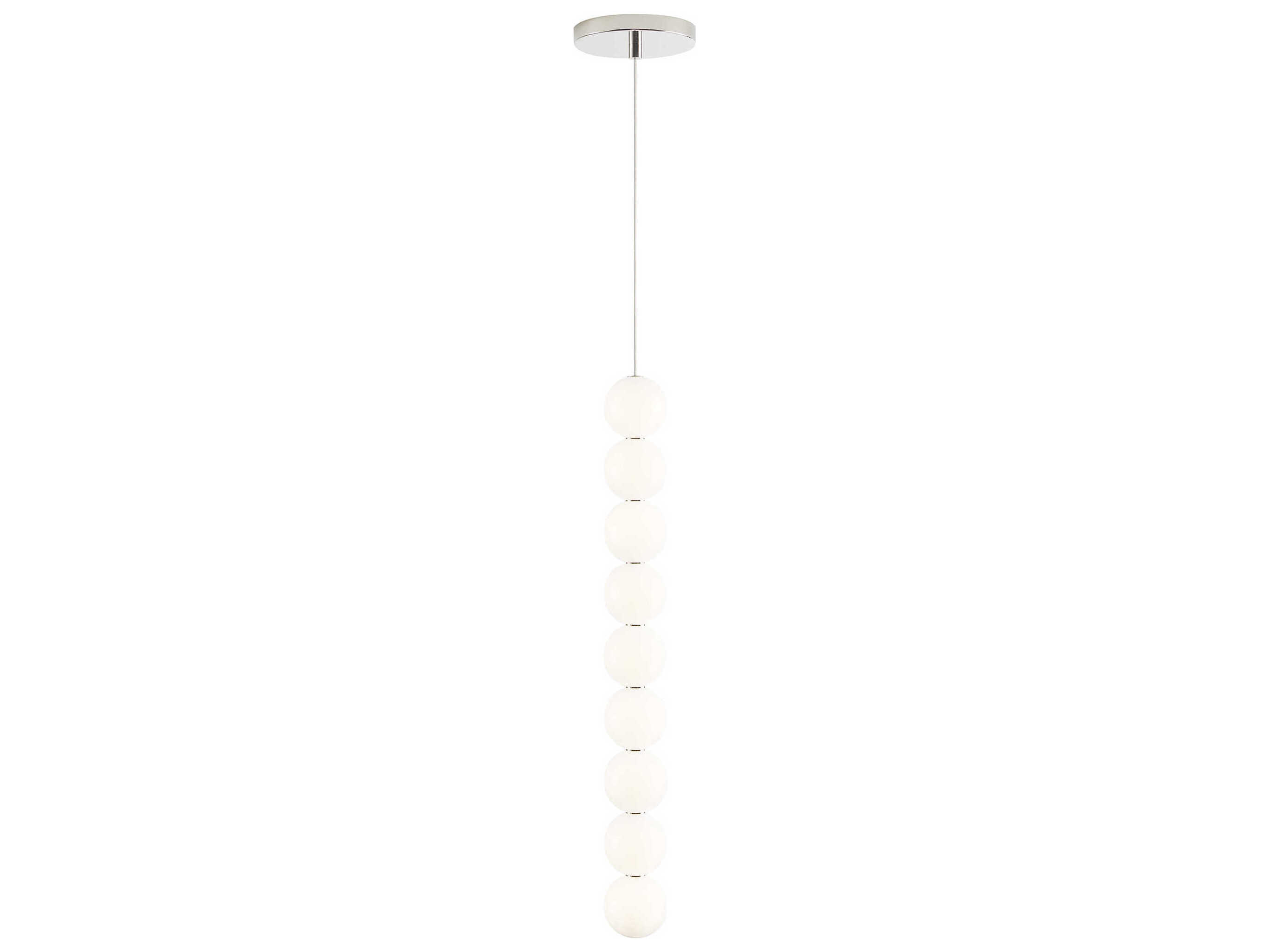 Visual Comfort Modern Orbet 9-Light Polished Nickel Mini Pendant