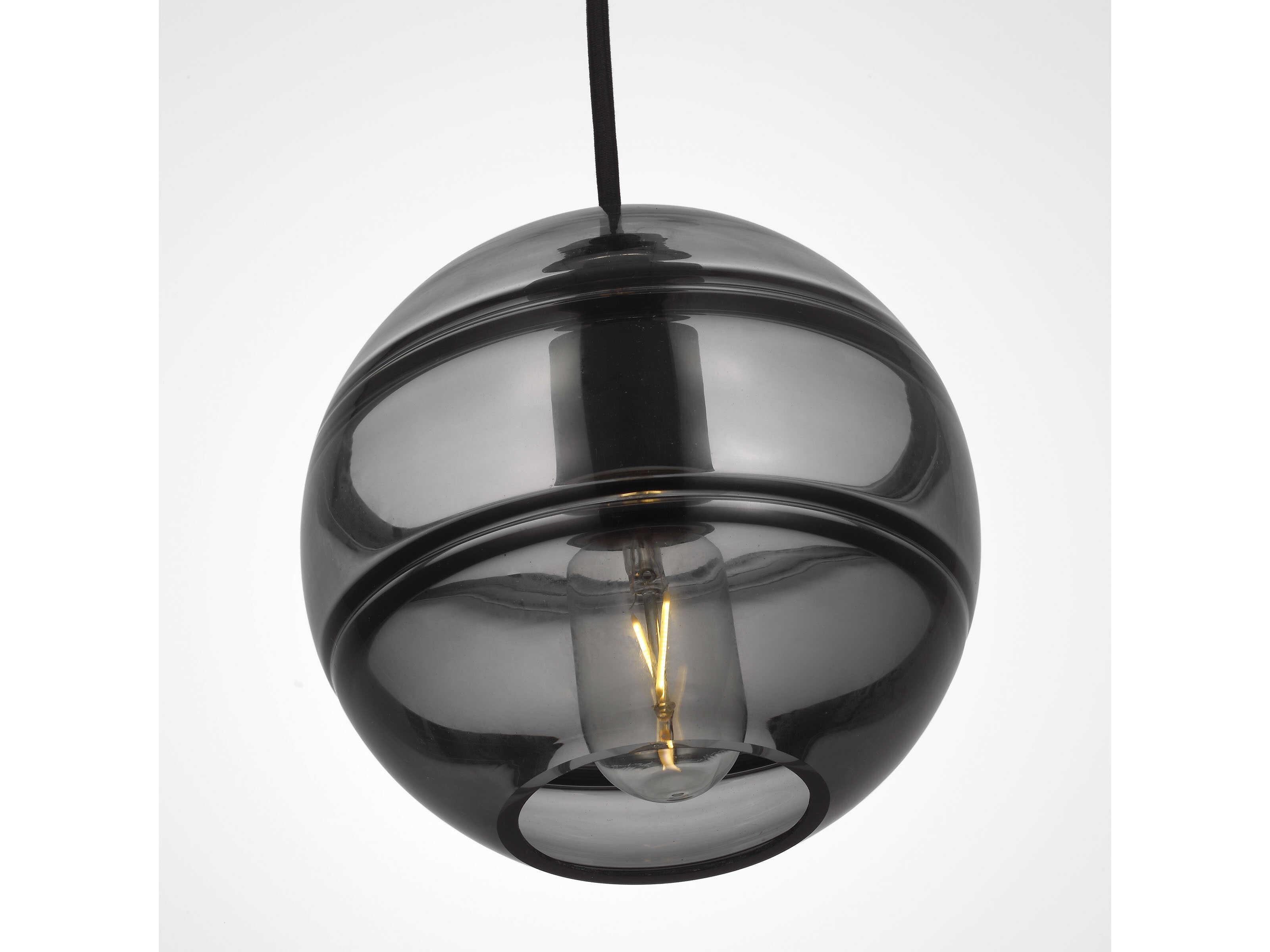 Visual Comfort Modern Sedona 1-Light Brown Globe Mini Pendant