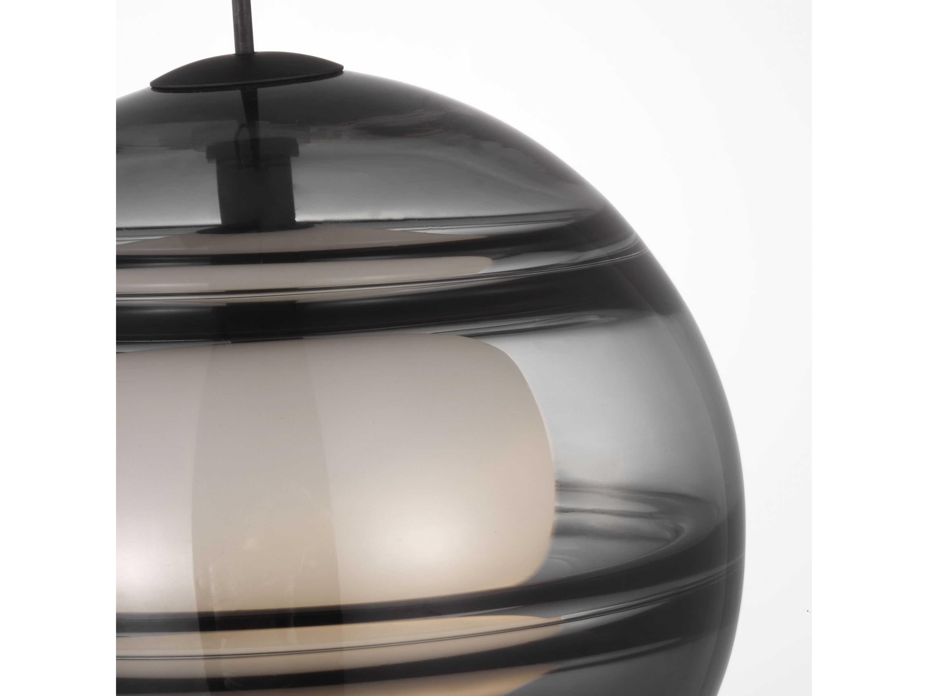 Visual Comfort Modern Sedona 1-Light Brown Globe Mini Pendant