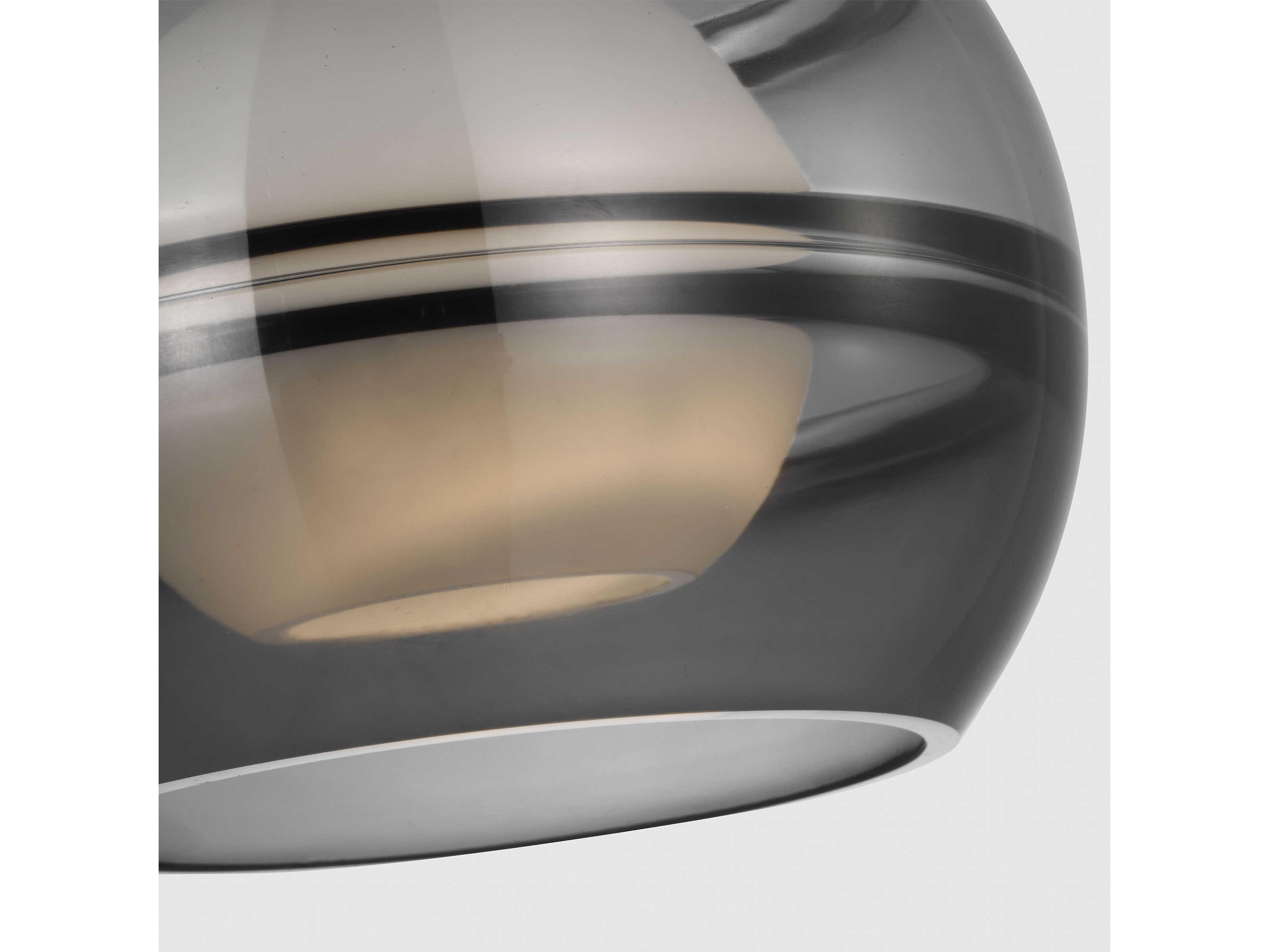 Visual Comfort Modern Sedona 1-Light Brown Globe Mini Pendant