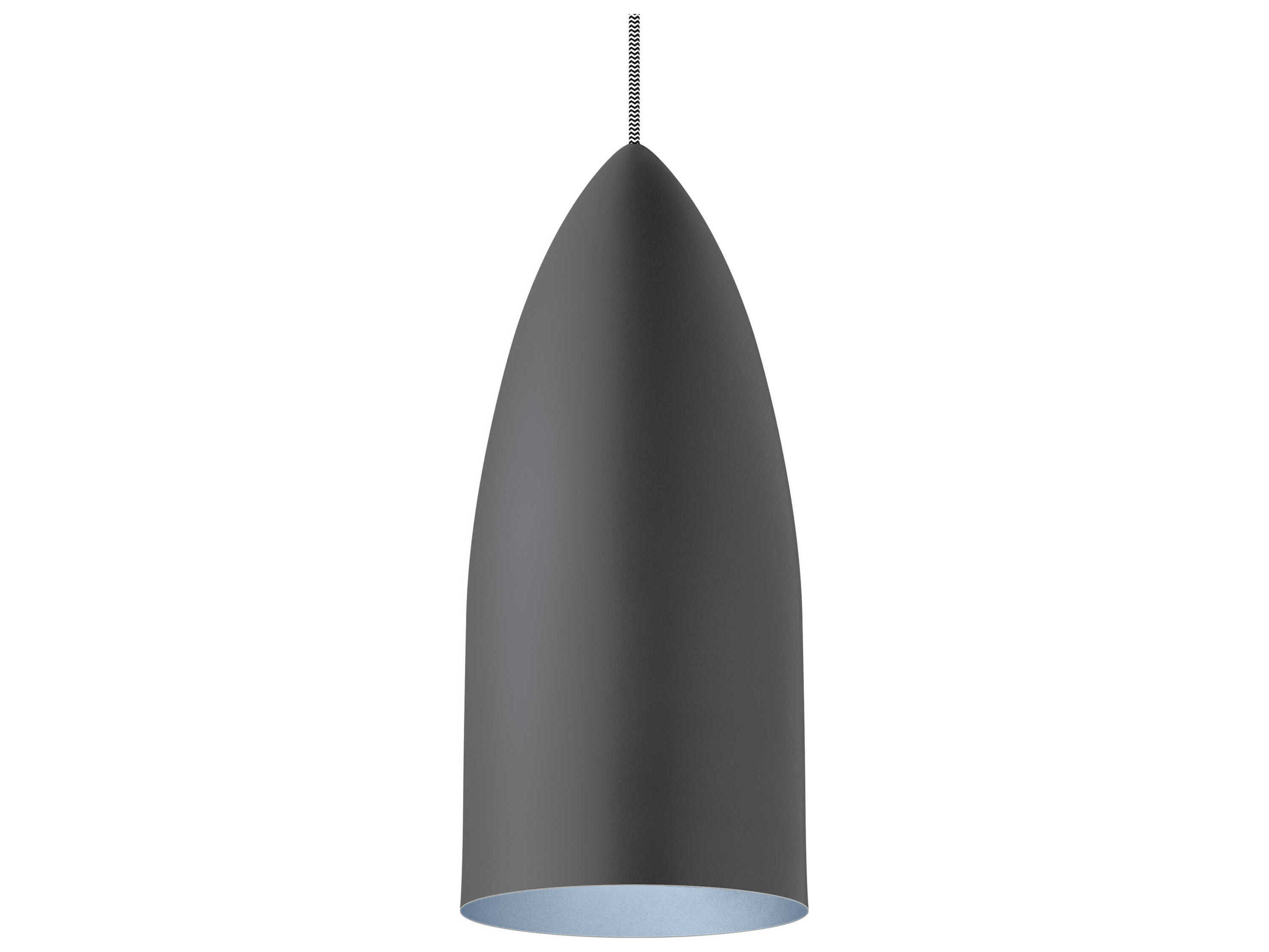 Visual Comfort Modern Signal 1-Light Rubberized Gray Blue Mini Pendant