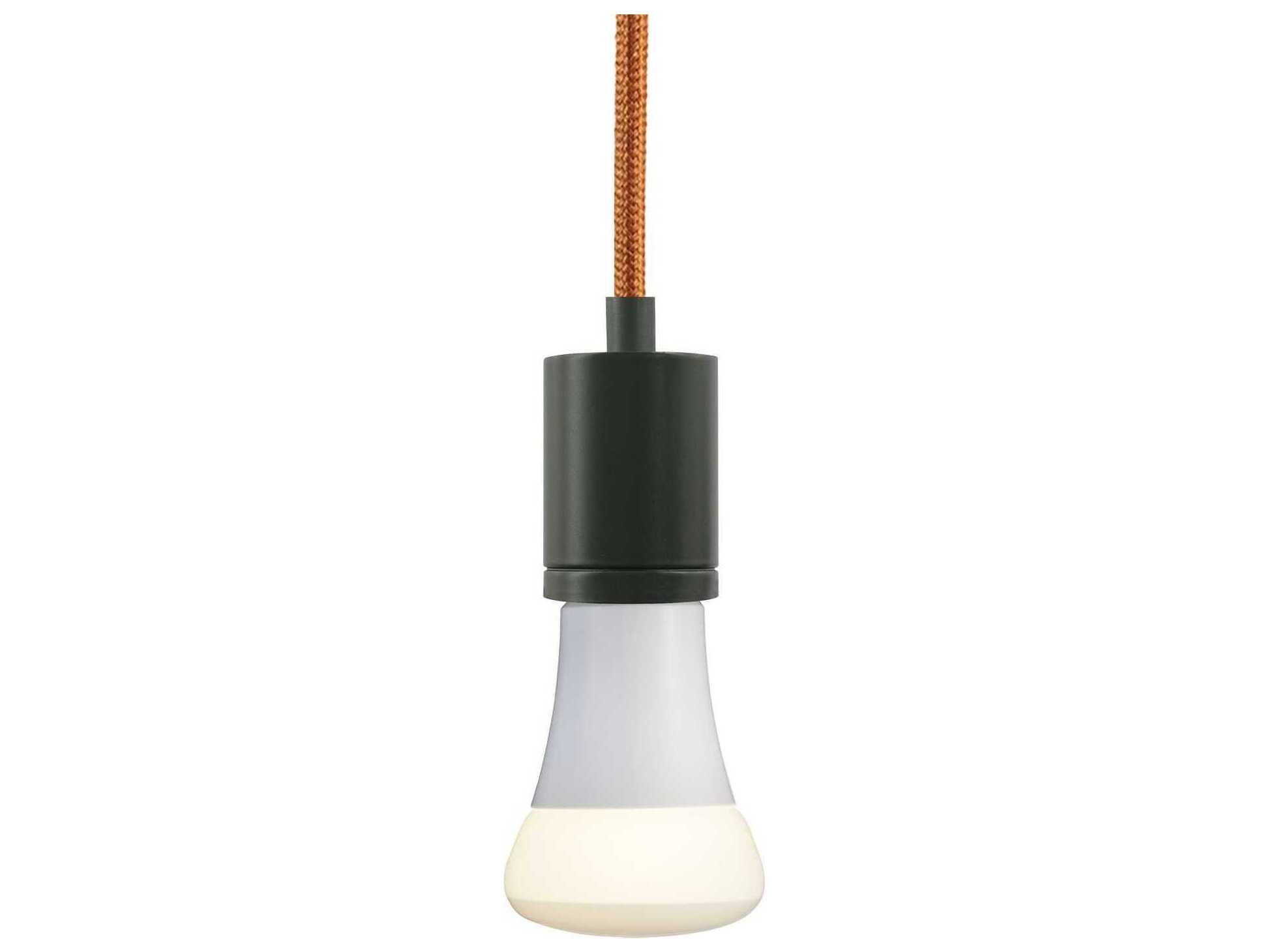 Visual Comfort Modern Soco 1-Light Antique Bronze Mini Pendant
