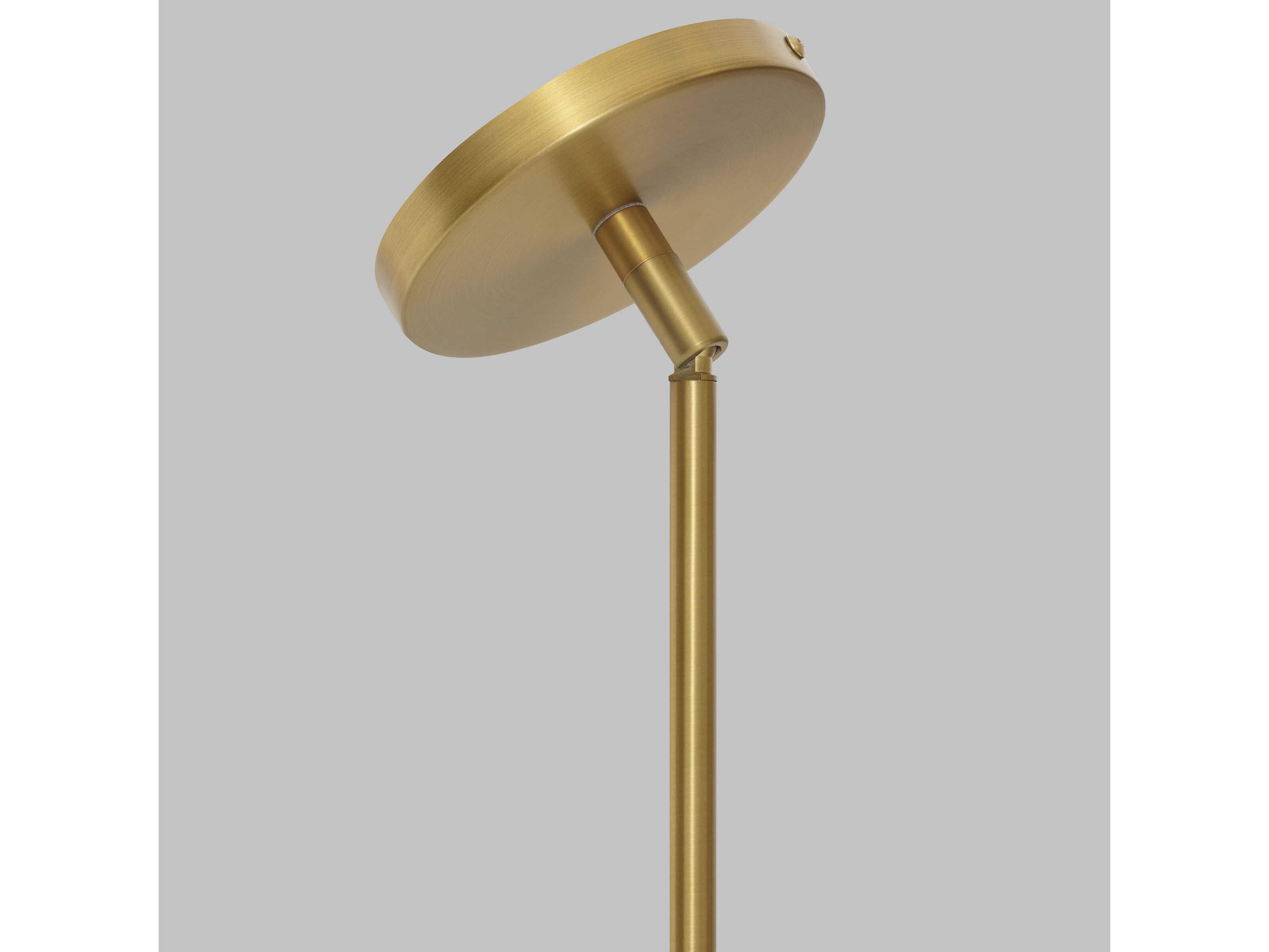 Visual Comfort Modern Wit 1-Light Aged Brass Cylinder Linear Mini Pendant