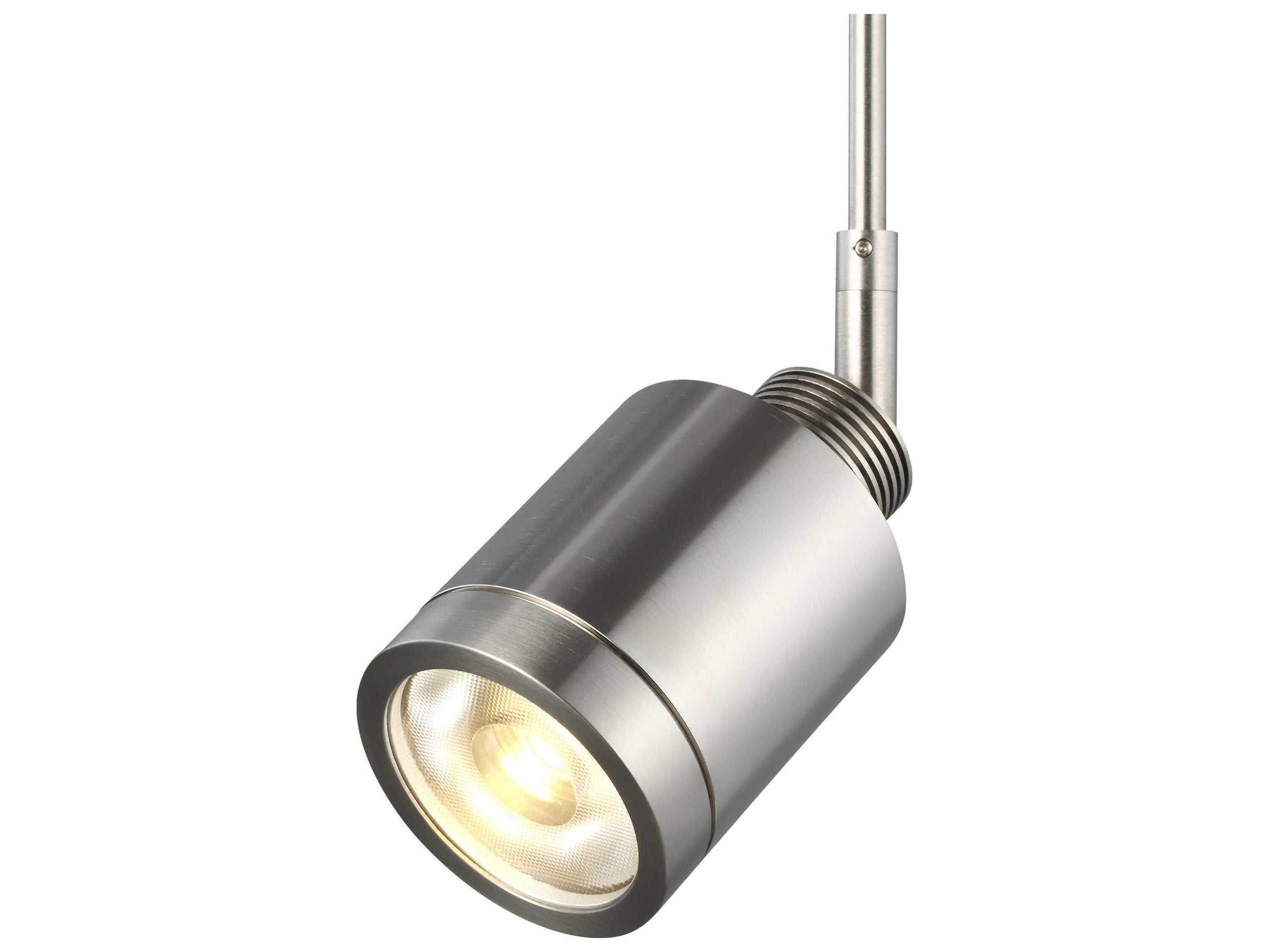 Visual Comfort Modern Tellium 1-Light Satin Nickel Cylinder Spot Light