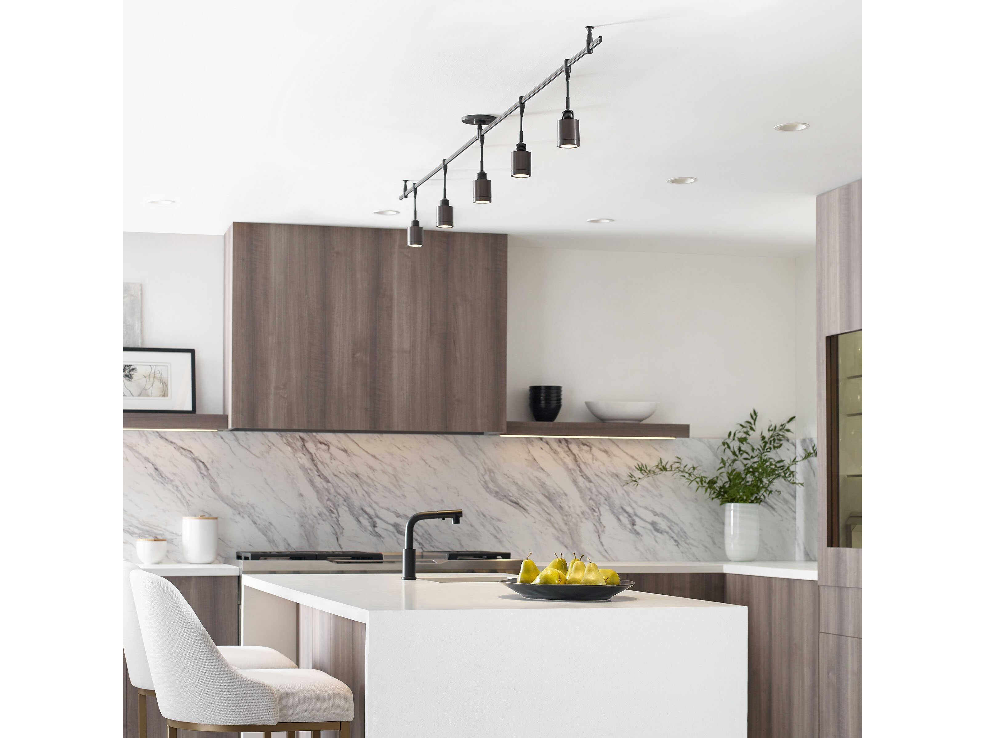 Visual Comfort Modern Tellium 1-Light Antique Bronze Cylinder Spot Light