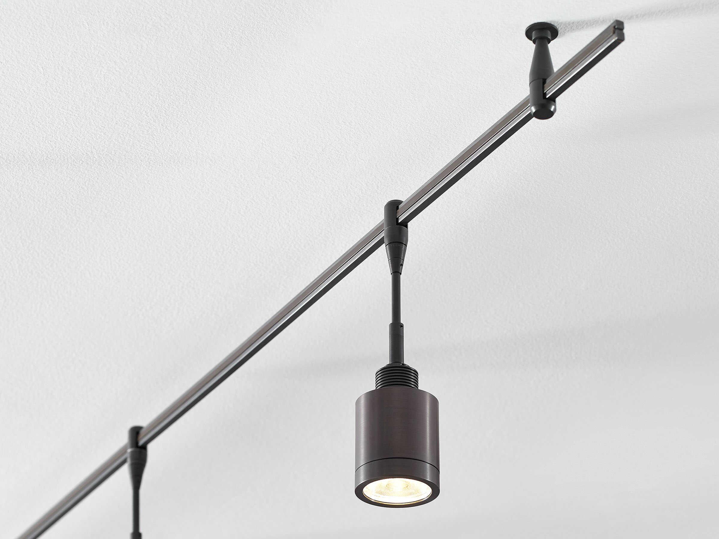 Visual Comfort Modern Tellium 1-Light Antique Bronze Cylinder Spot Light