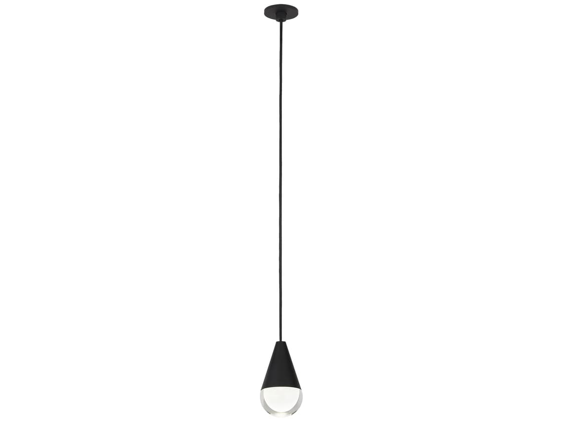 Visual Comfort Modern Cupola 1-Light Nightshade Black Mini Pendant