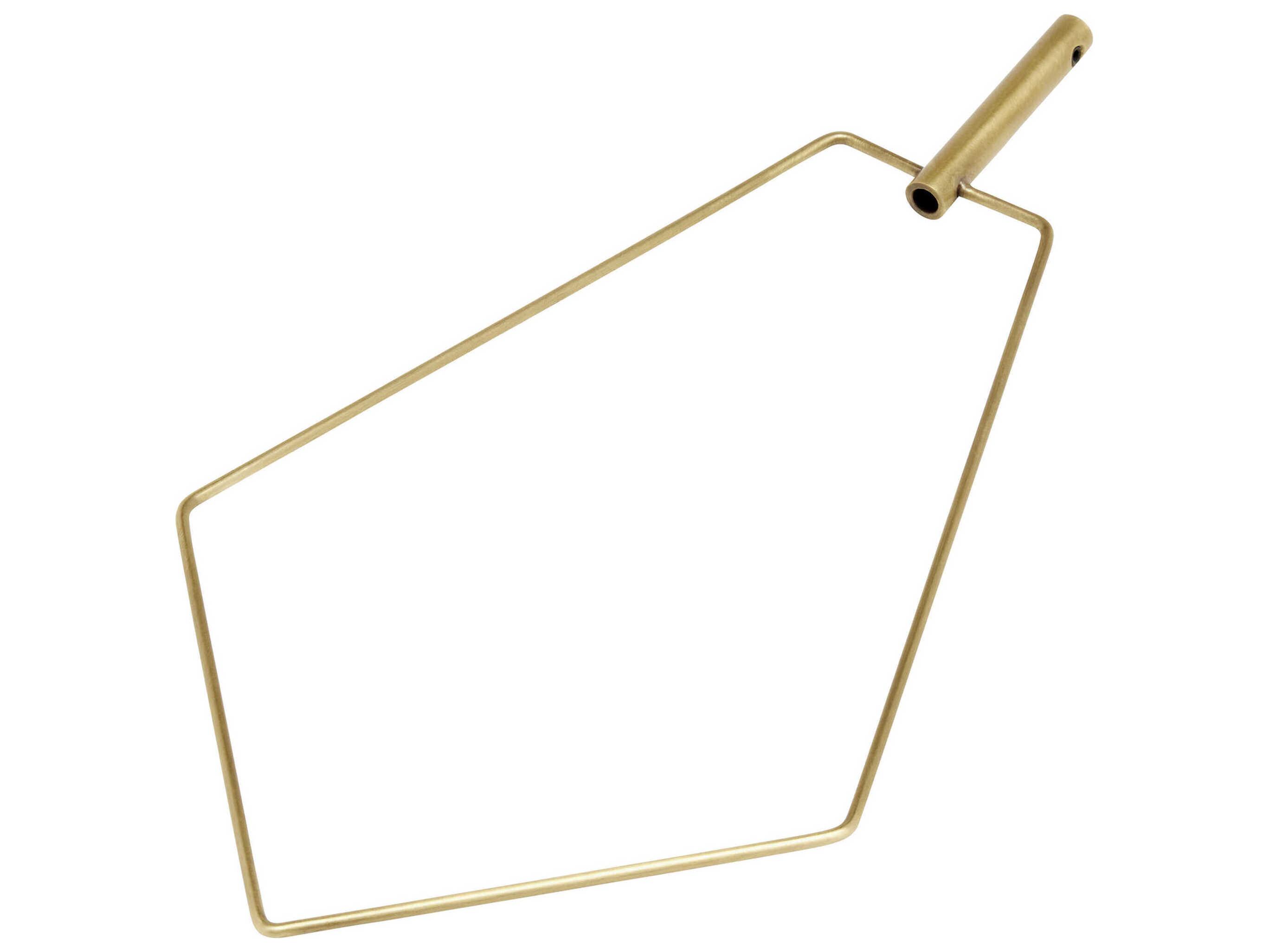 Visual Comfort Modern Trellis Natural Brass Pentagon Accessory