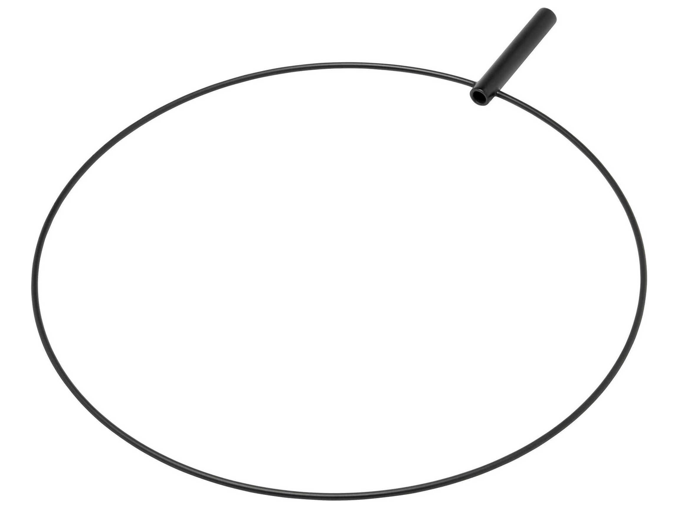 Visual Comfort Modern Trellis Nightshade Black Round Accessory