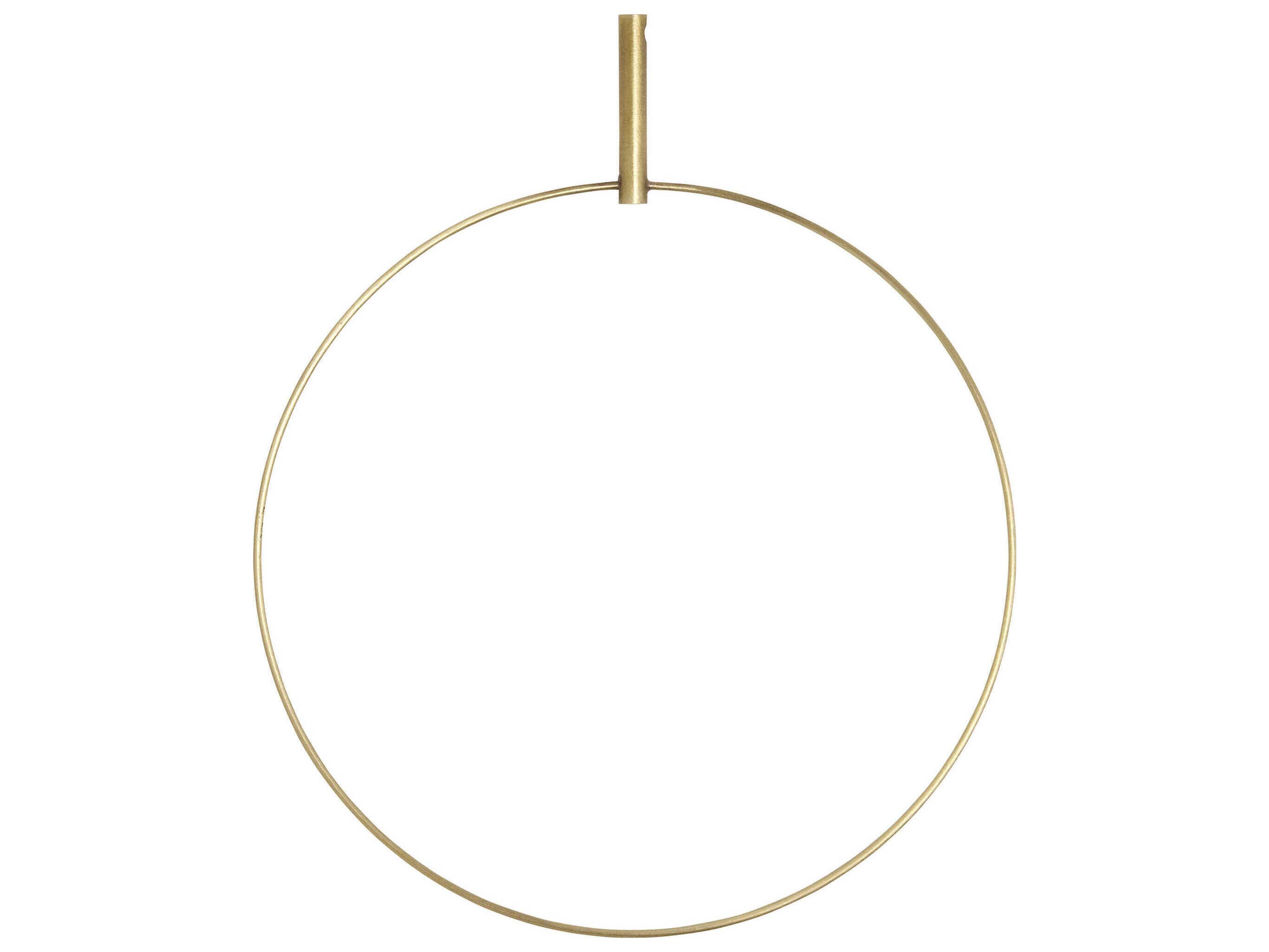 Visual Comfort Modern Trellis Natural Brass Round Accessory