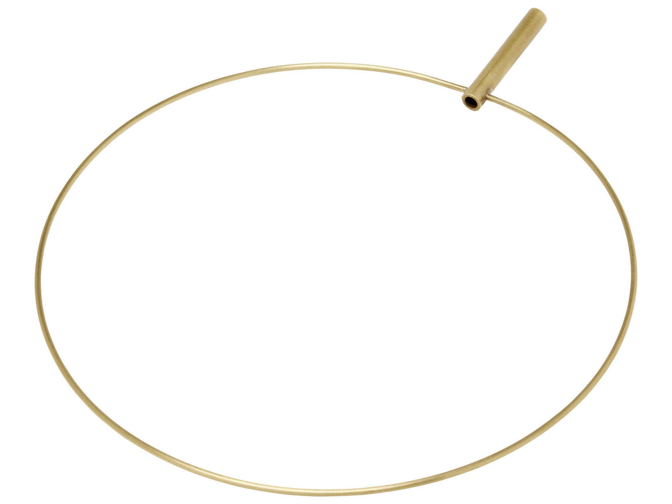 Visual Comfort Modern Trellis Natural Brass Round Accessory