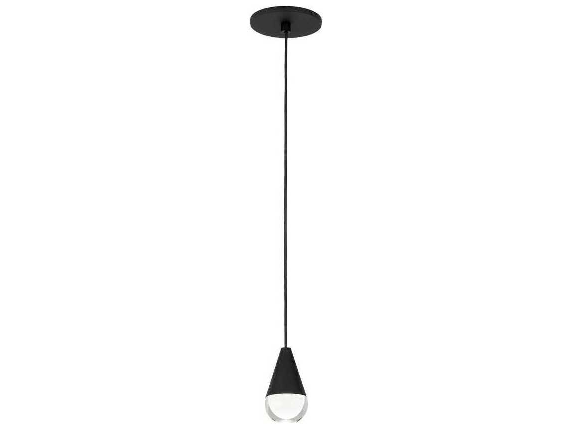Visual Comfort Modern Cupola 1-Light Nightshade Black Mini Pendant