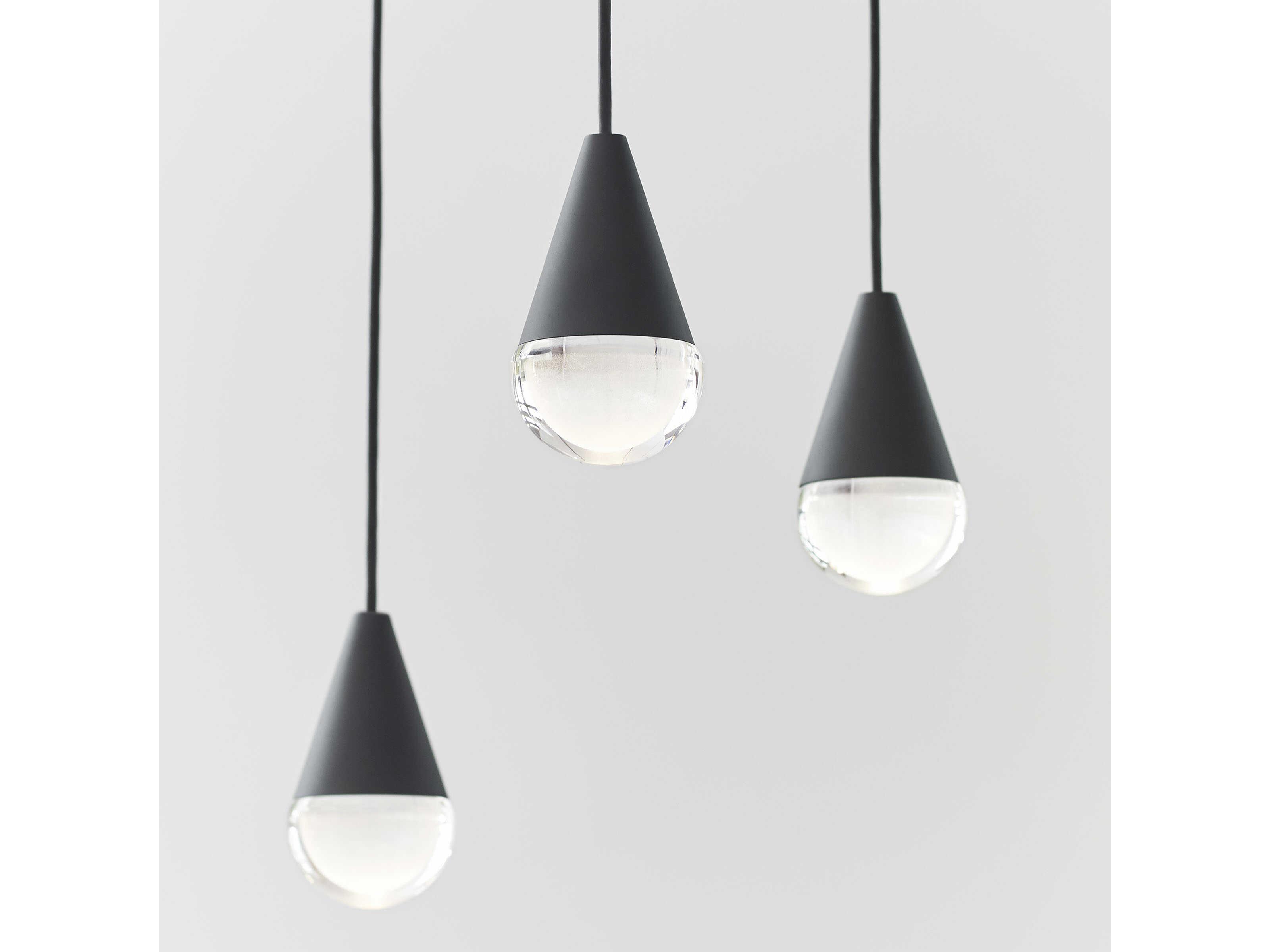 Visual Comfort Modern Cupola 8-Light Nightshade Black Mini Pendant