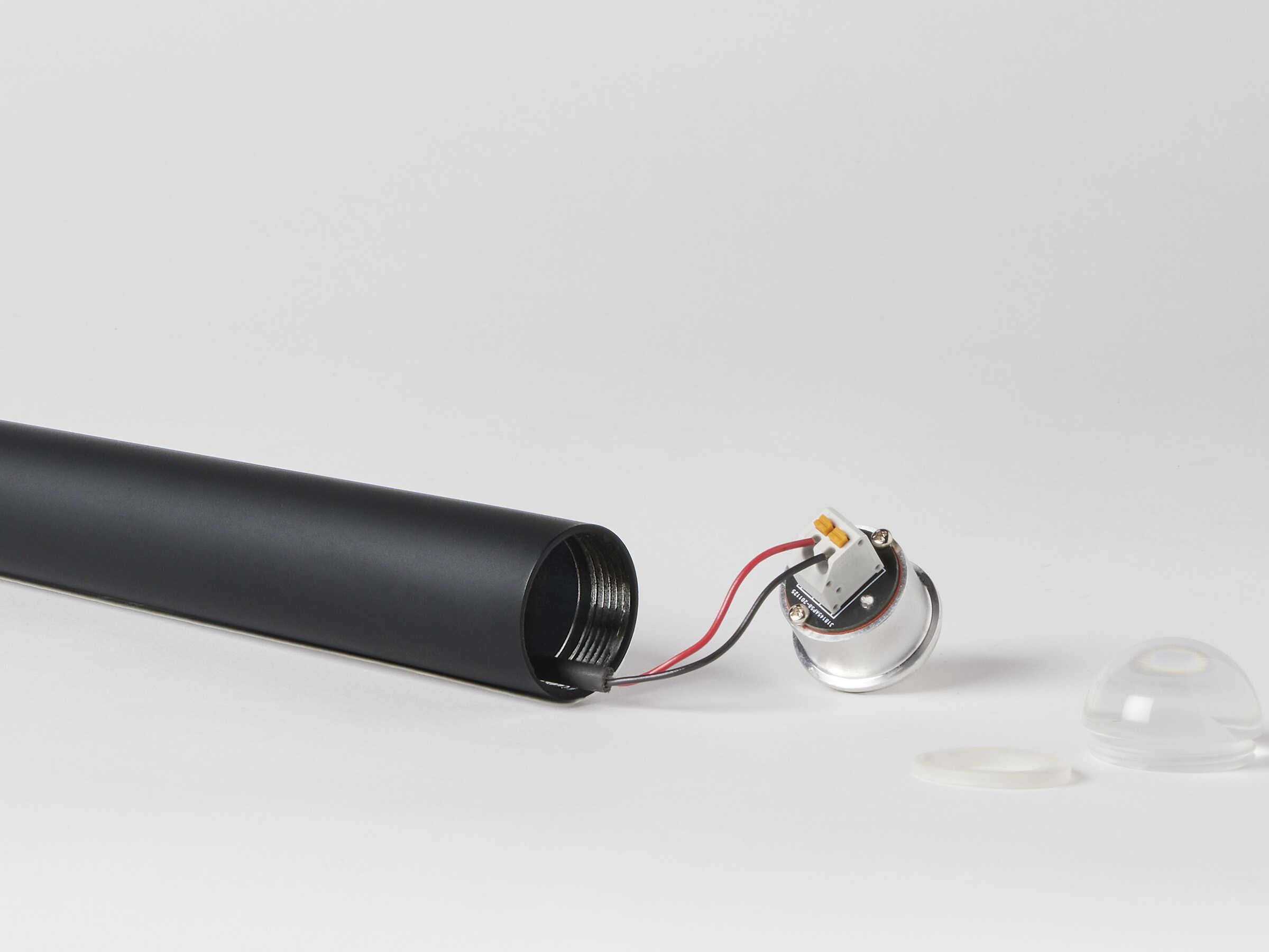 Visual Comfort Modern Pylon 1-Light Nightshade Black Linear Mini Pendant