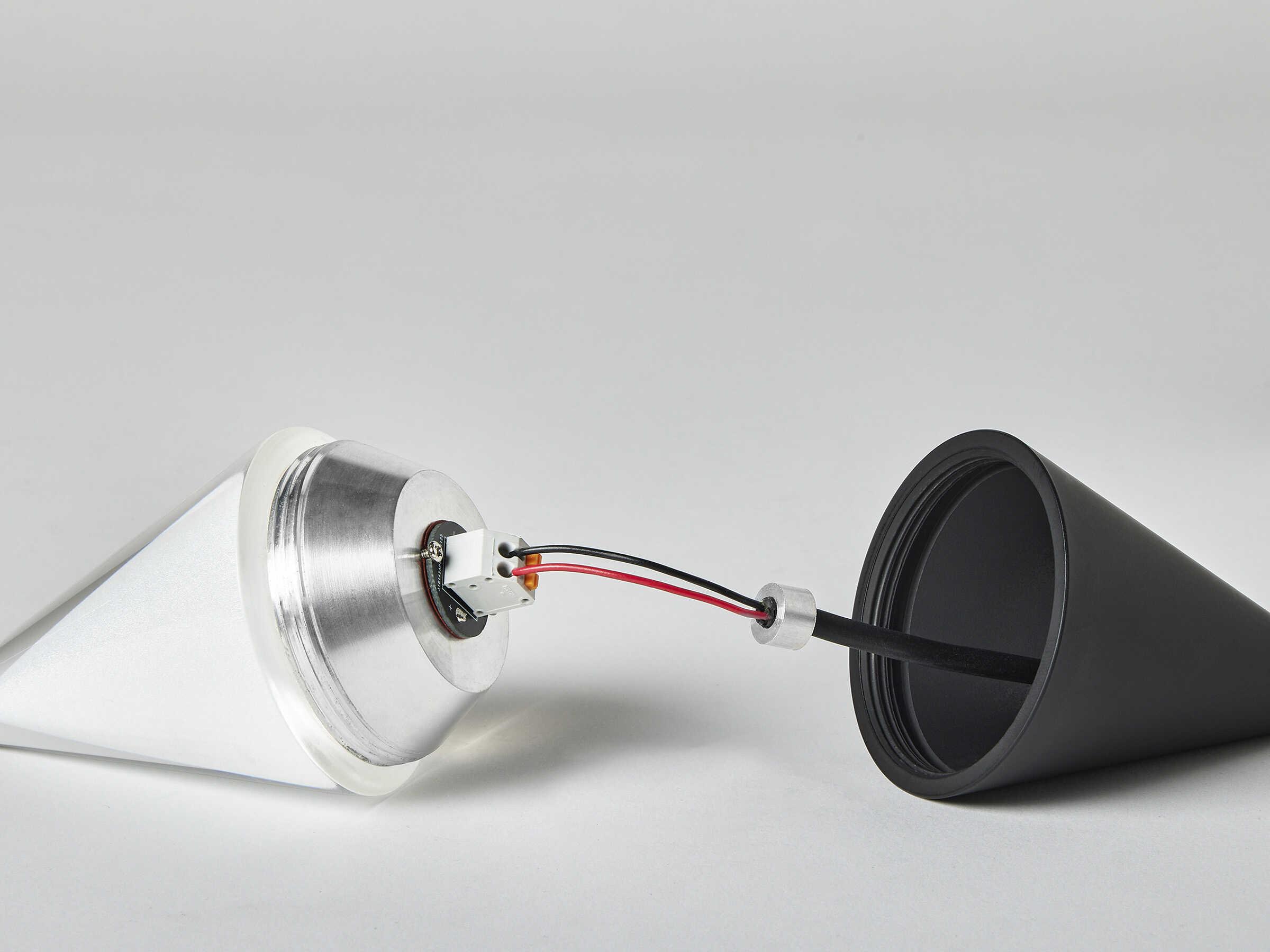 Visual Comfort Modern Turret 1-Light Nightshade Black Mini Pendant