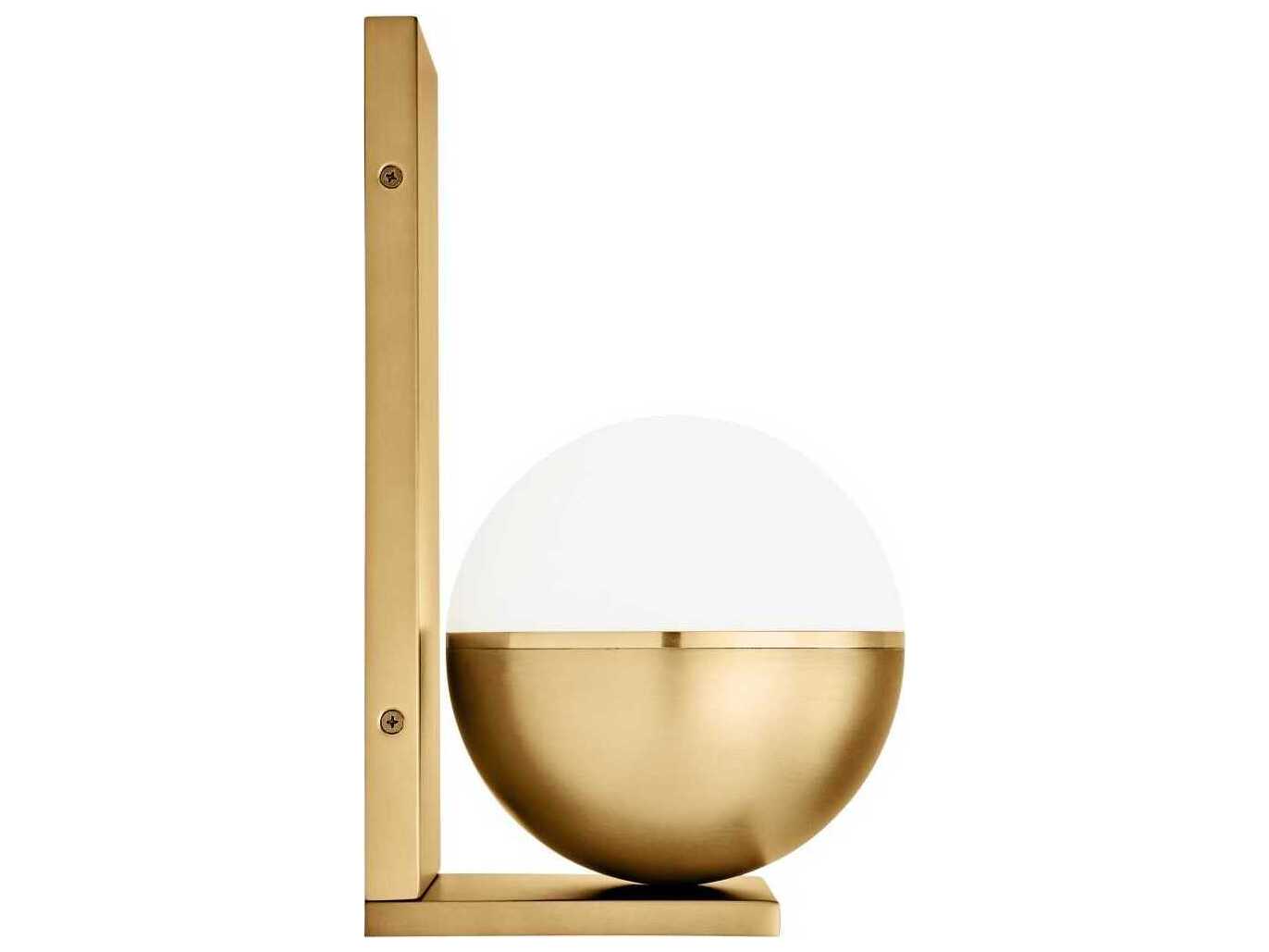 Visual Comfort Modern Akova 1-Light Plated Brass Wall Sconce