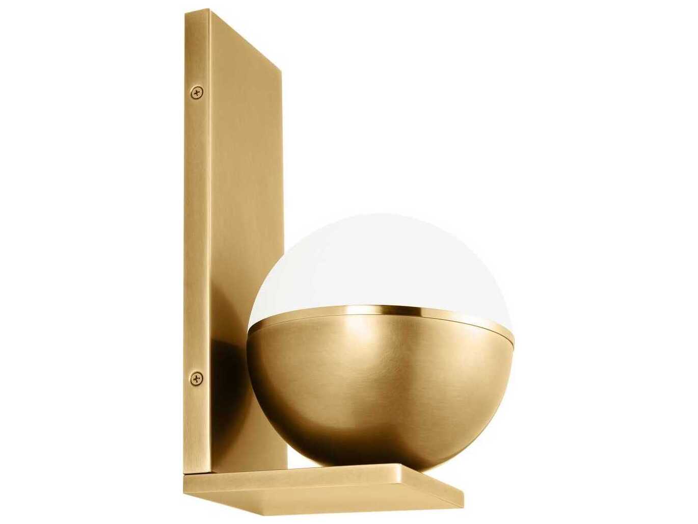 Visual Comfort Modern Akova 1-Light Plated Brass Wall Sconce