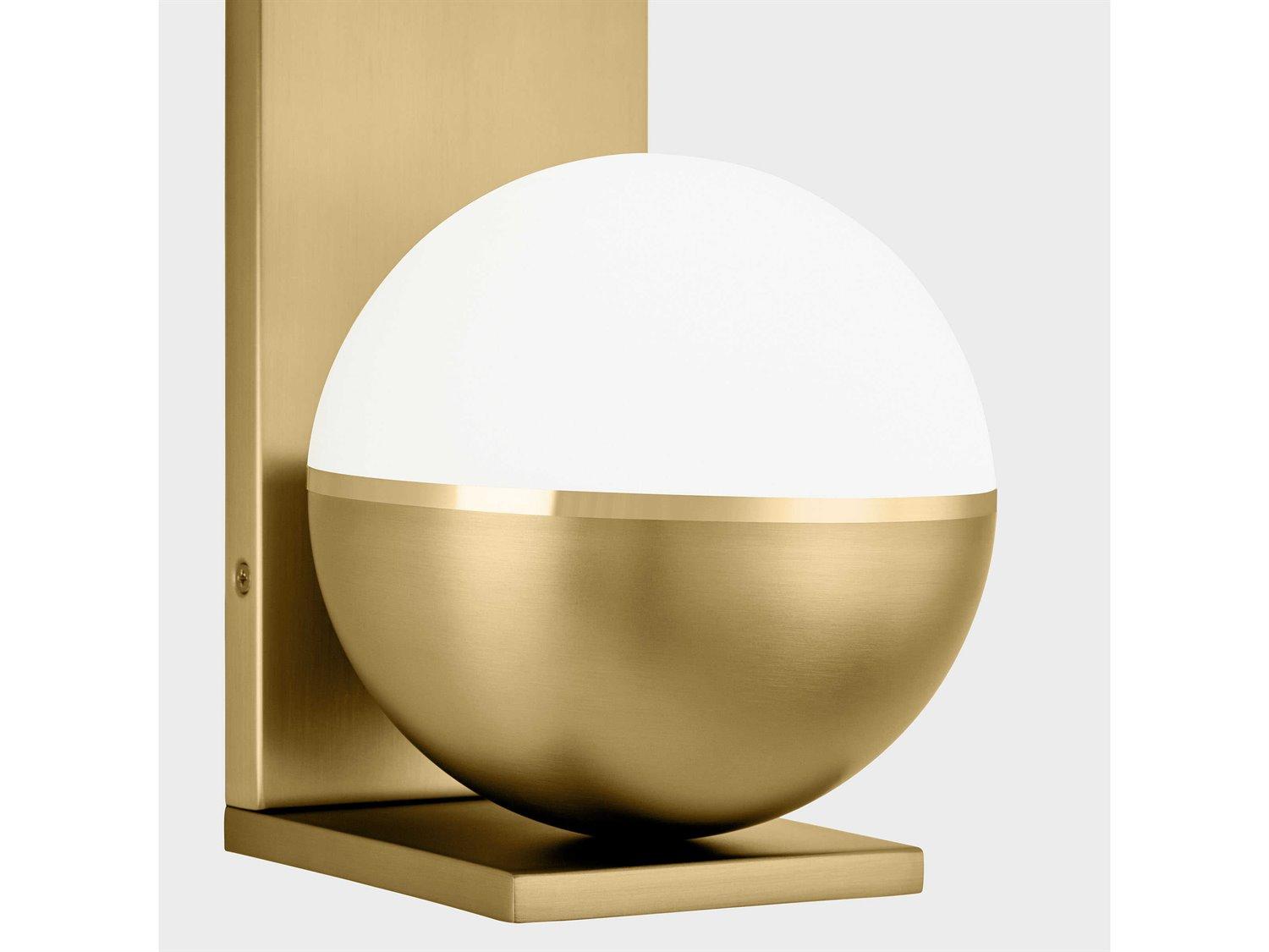Visual Comfort Modern Akova 1-Light Plated Brass Wall Sconce