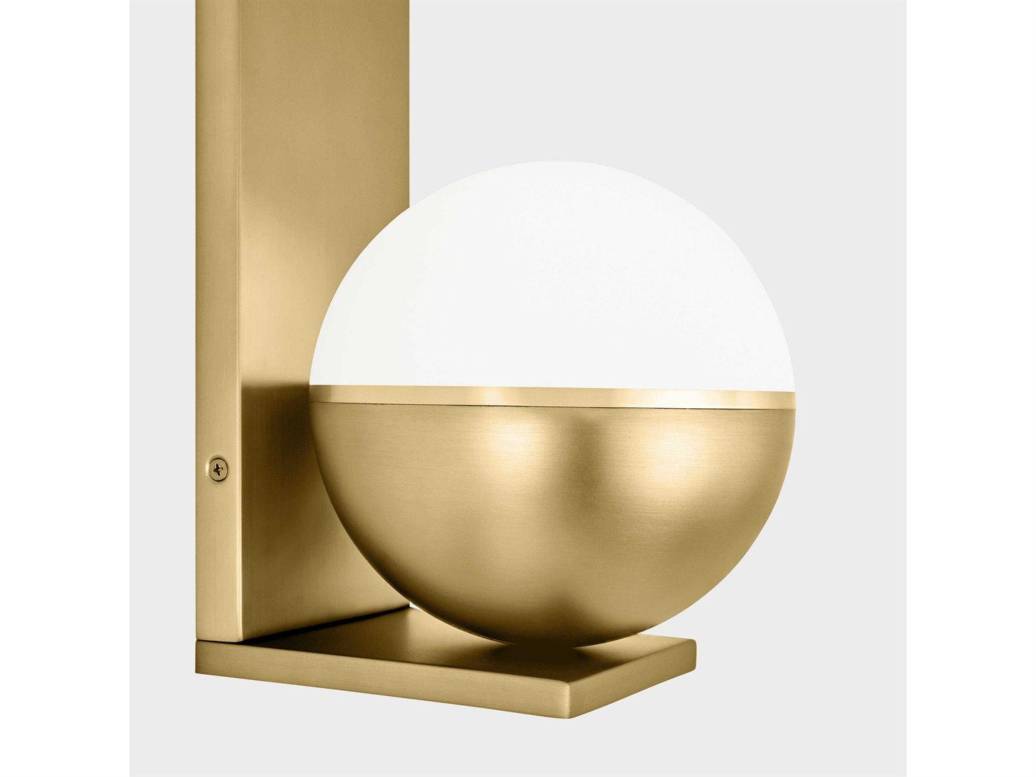 Visual Comfort Modern Akova 1-Light Plated Brass Wall Sconce