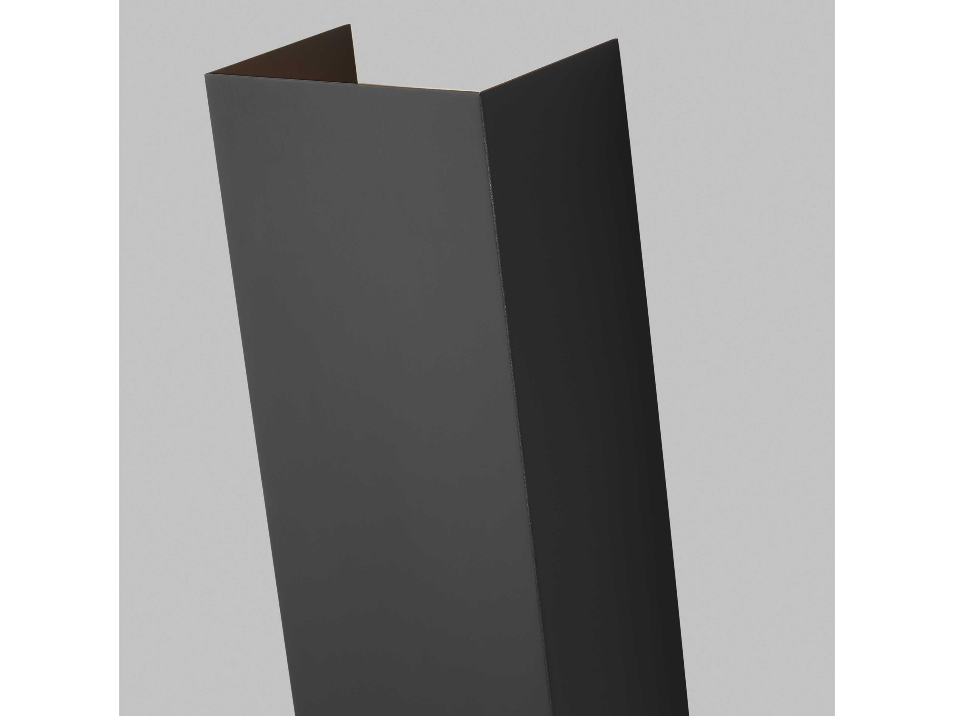 Visual Comfort Modern Brompton 1-Light Nightshade Black Wall Sconce