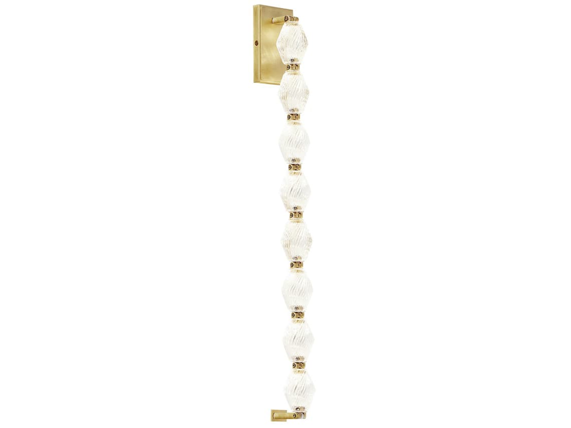Visual Comfort Modern Collier 1-Light Natural Brass Wall Sconce