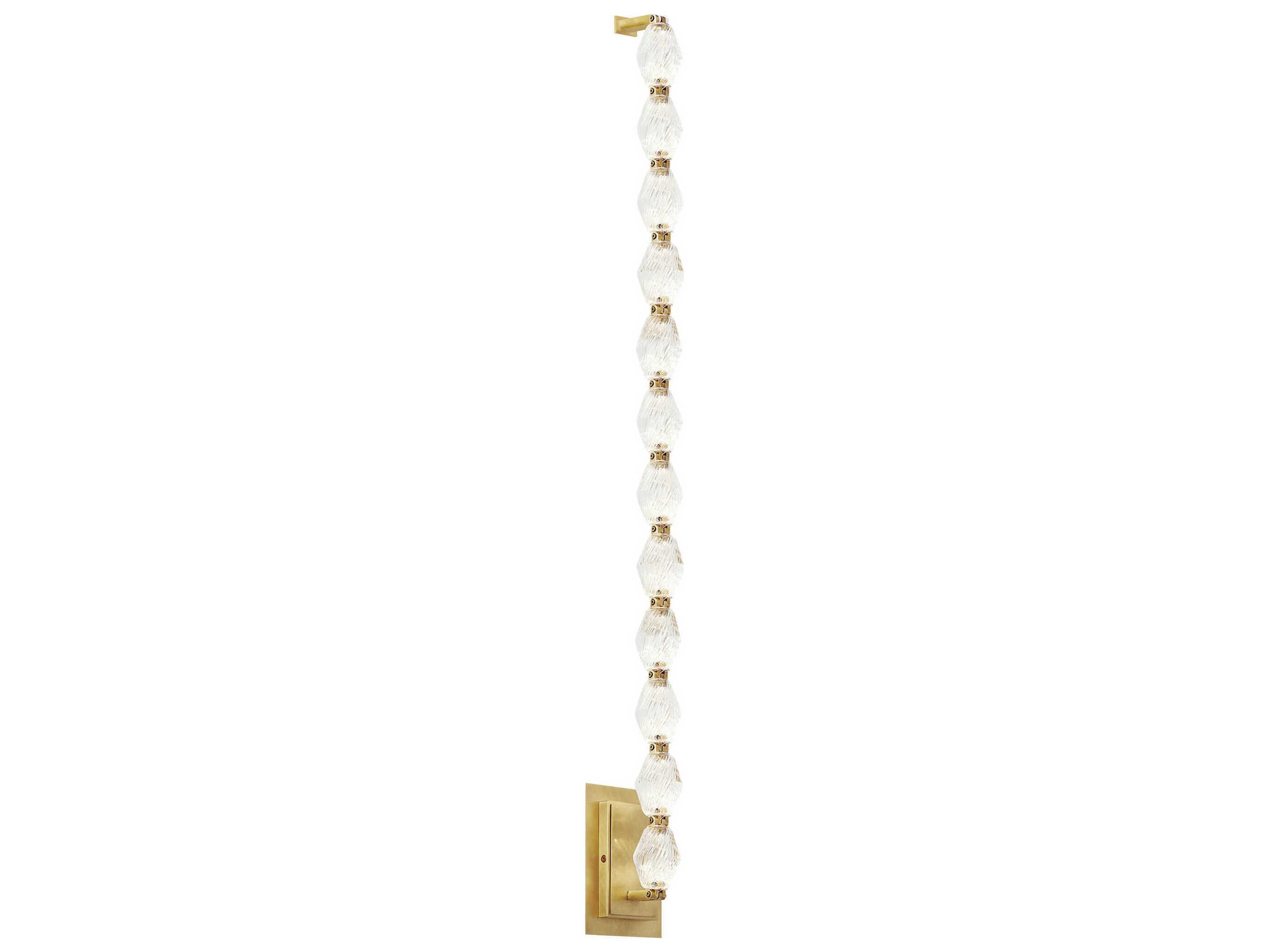 Visual Comfort Modern Collier 1-Light Natural Brass Wall Sconce