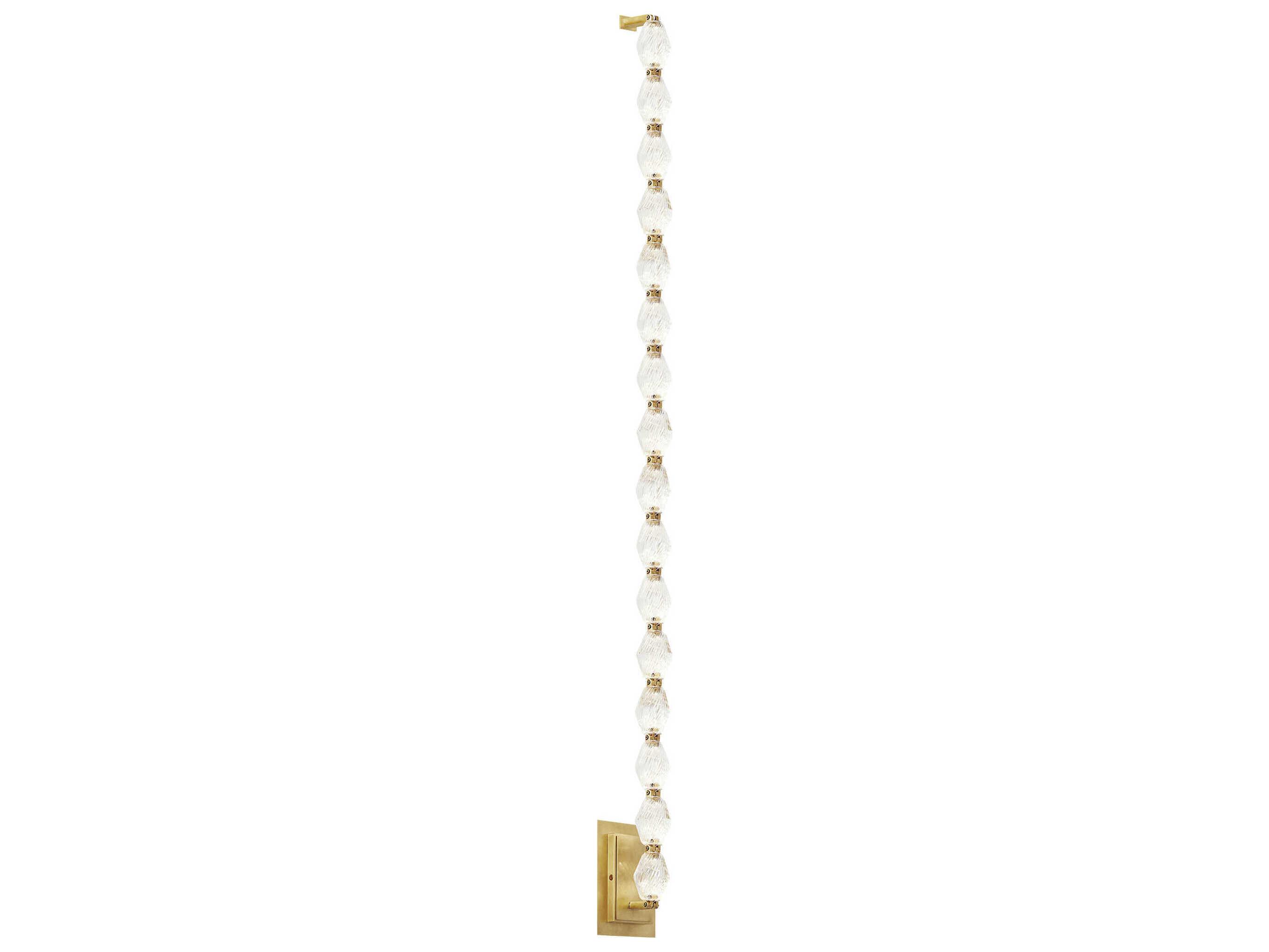 Visual Comfort Modern Collier 1-Light Natural Brass Wall Sconce