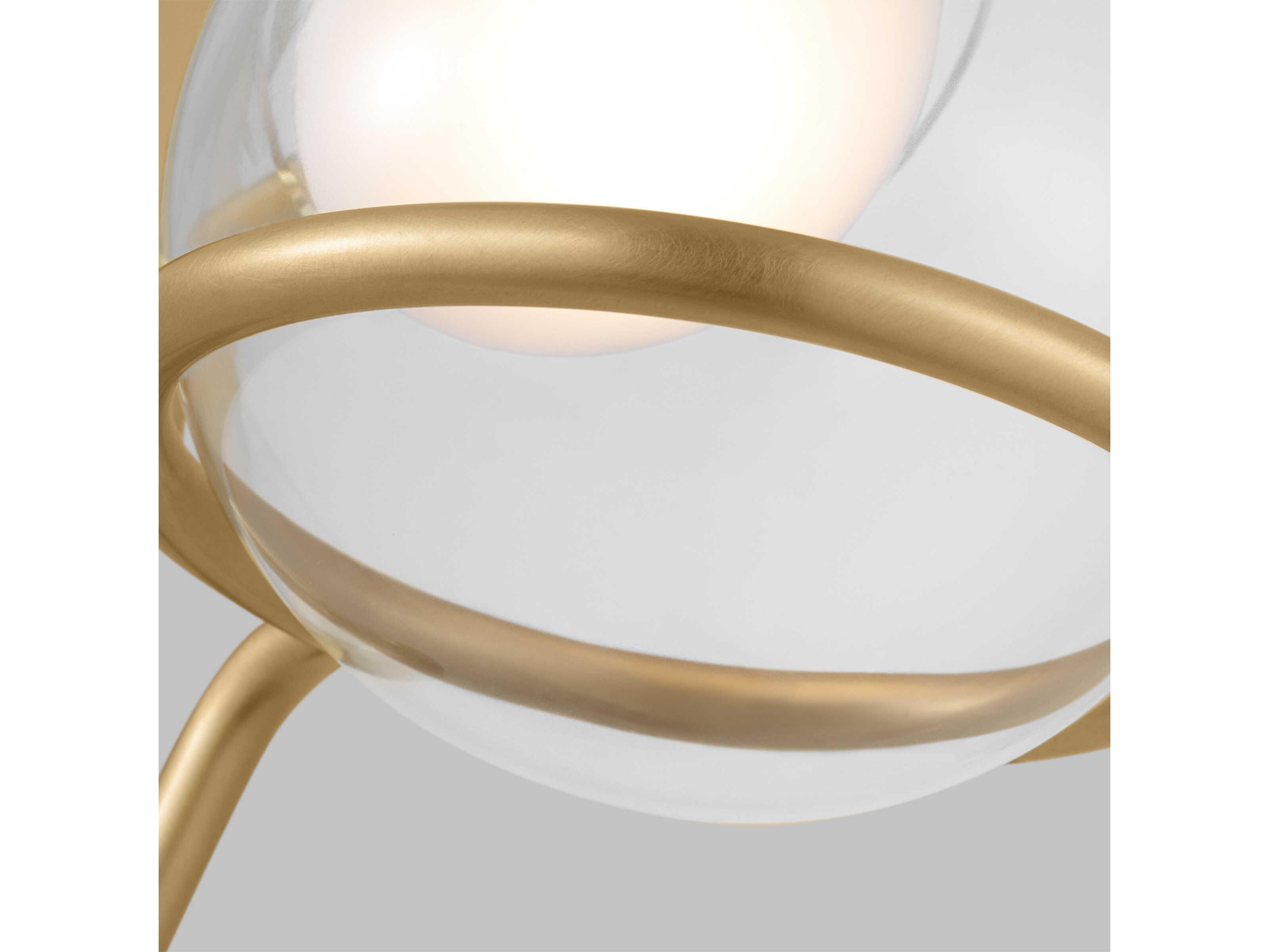 Visual Comfort Modern Crosby 1-Light Natural Brass Wall Sconce