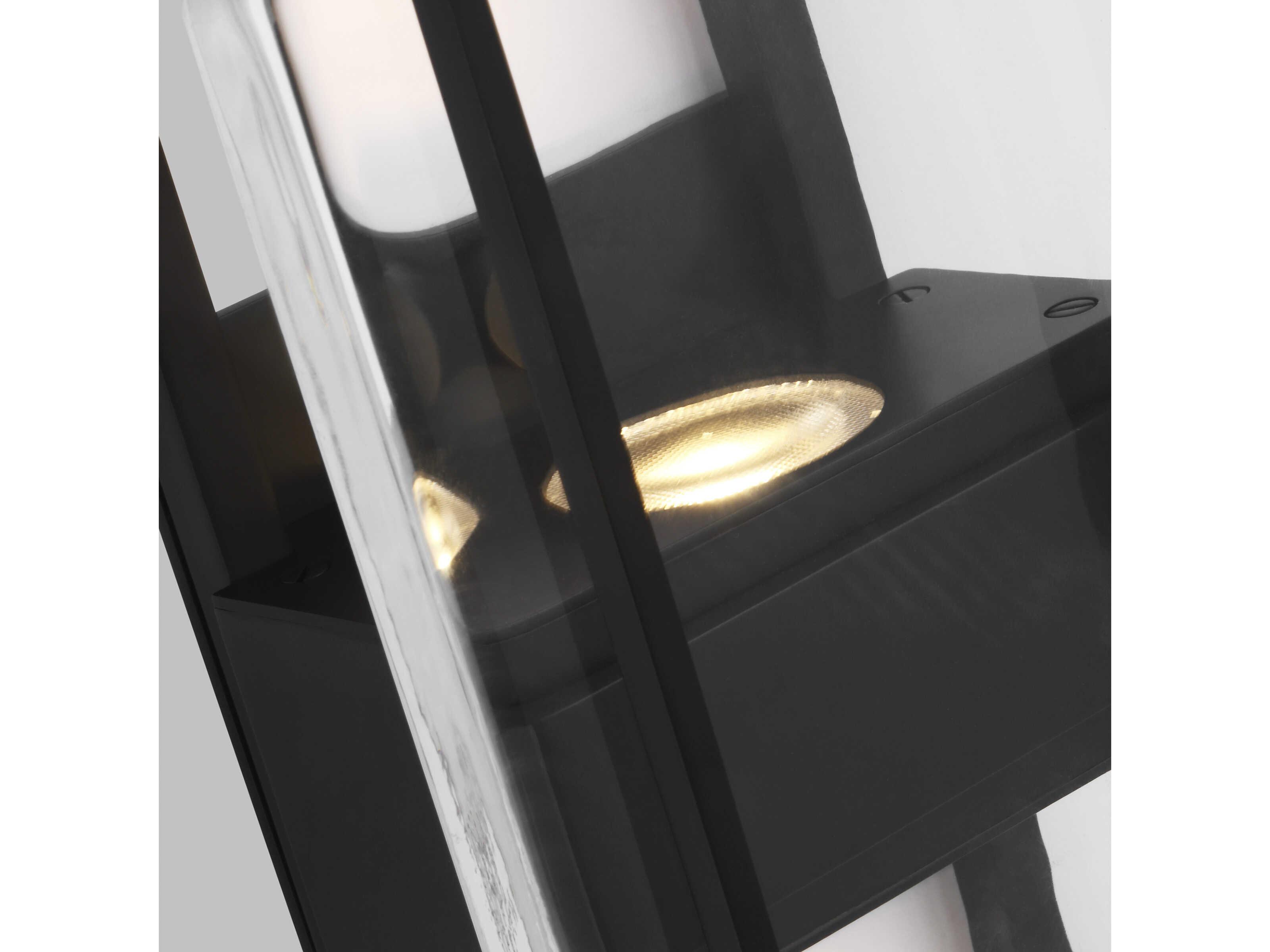 Visual Comfort Modern Duelle 1-Light Nightshade Black Wall Sconce