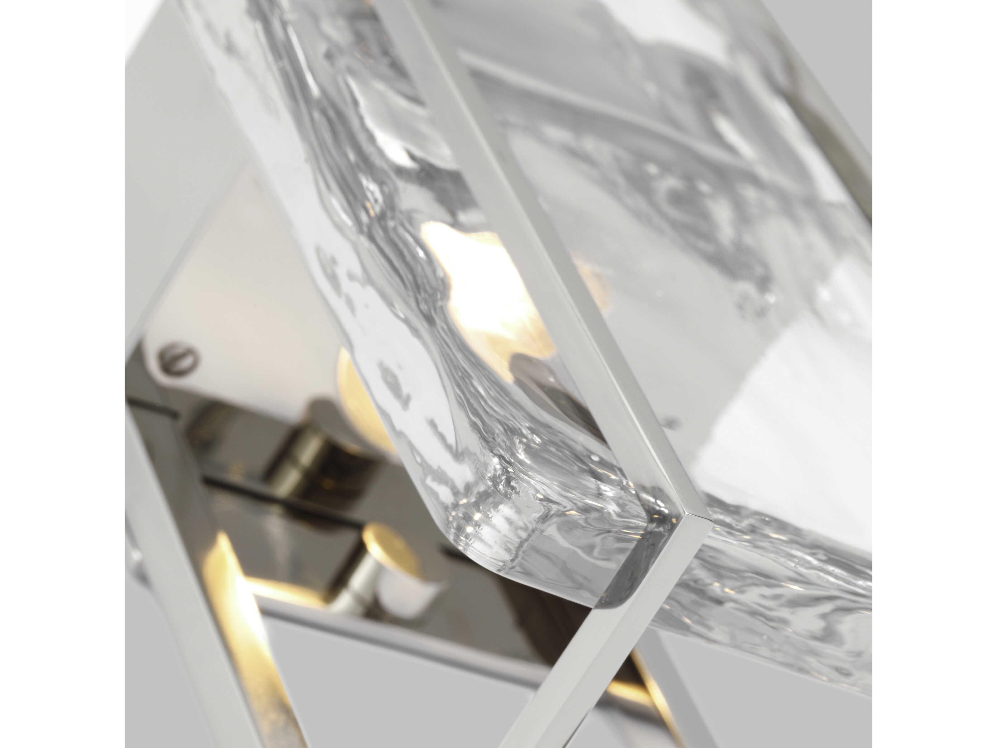 Visual Comfort Modern Duelle 1-Light Polished Nickel Wall Sconce