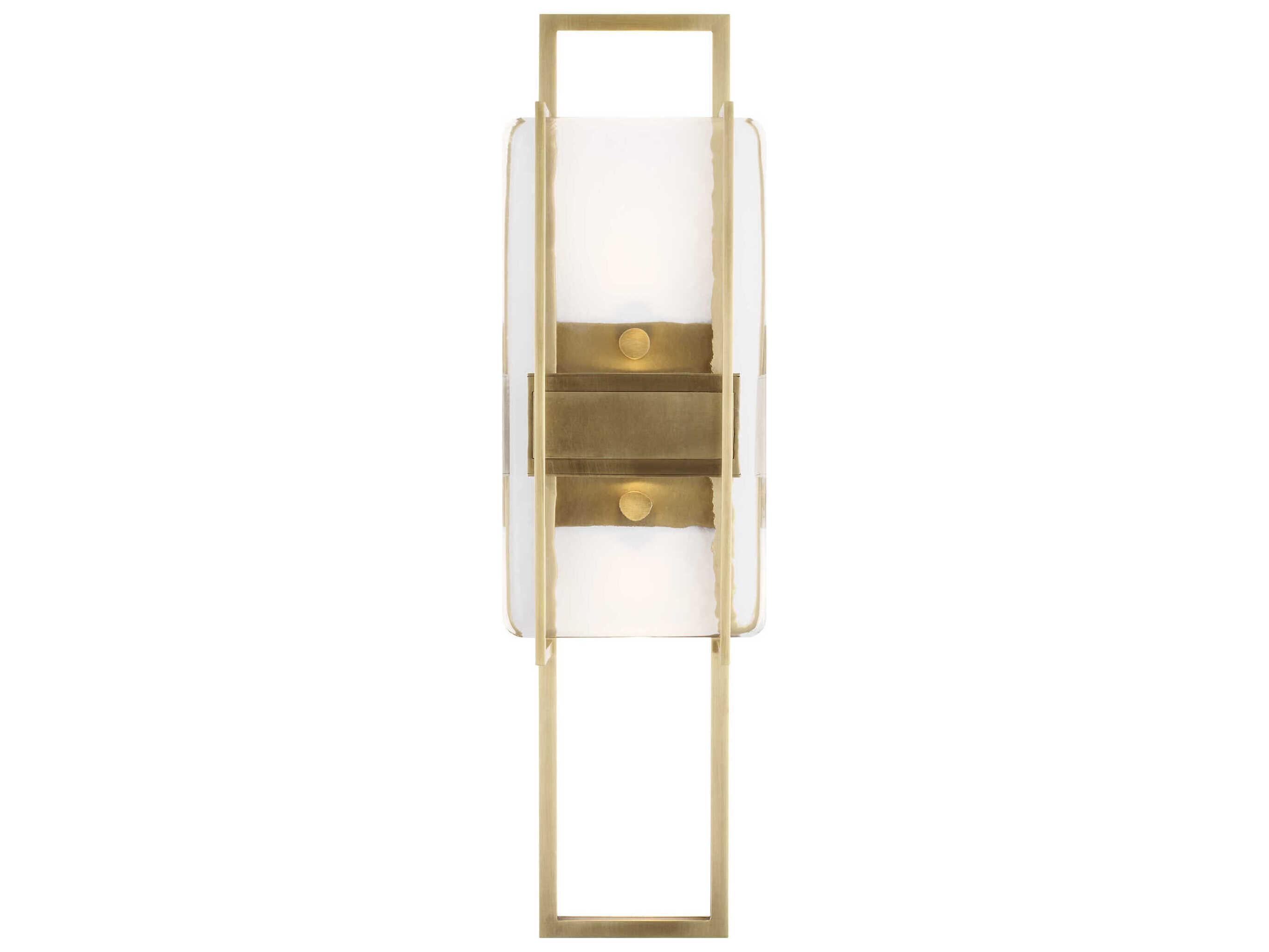 Visual Comfort Modern Duelle 1-Light Natural Brass Wall Sconce