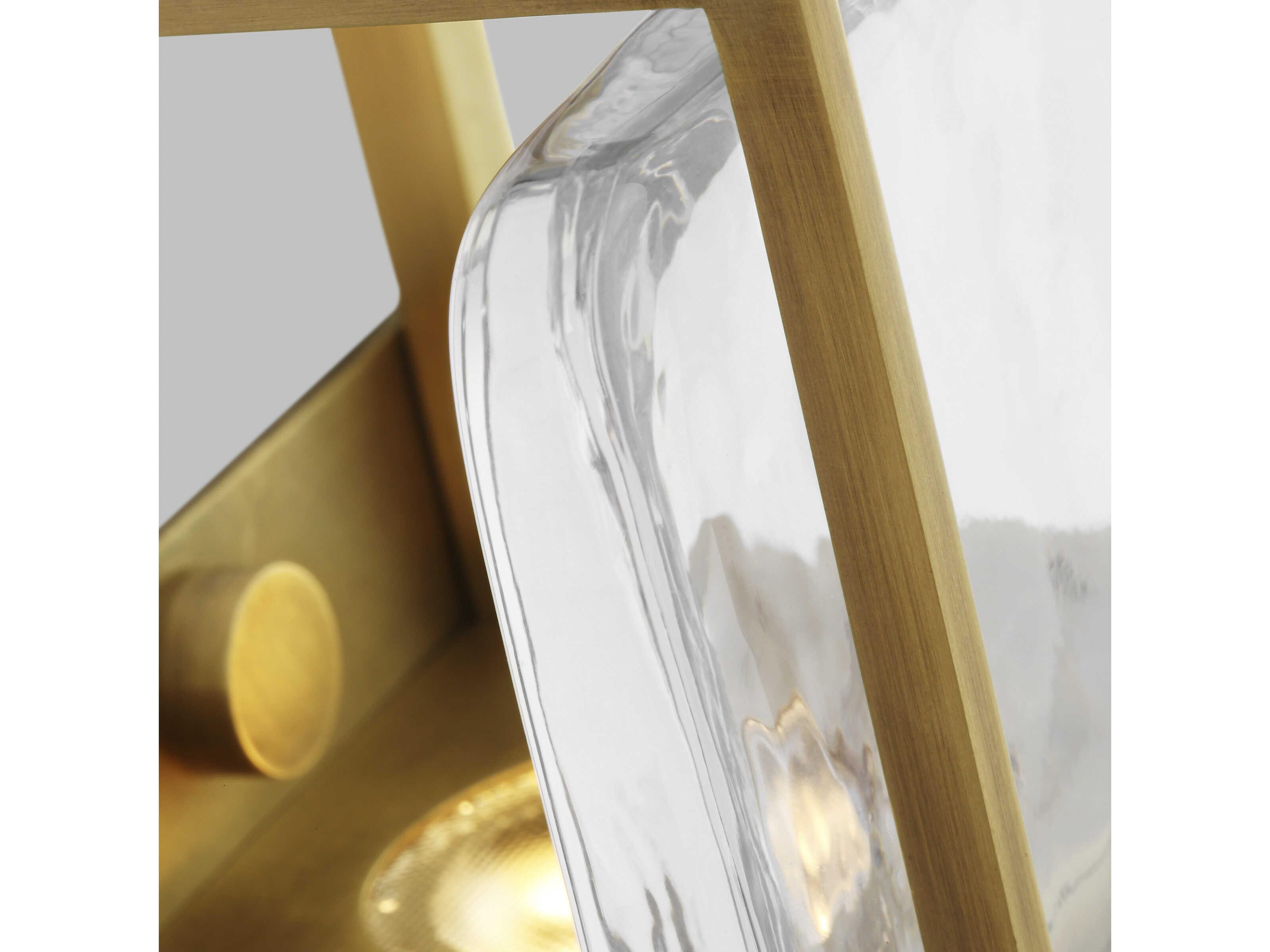 Visual Comfort Modern Duelle 1-Light Natural Brass Wall Sconce