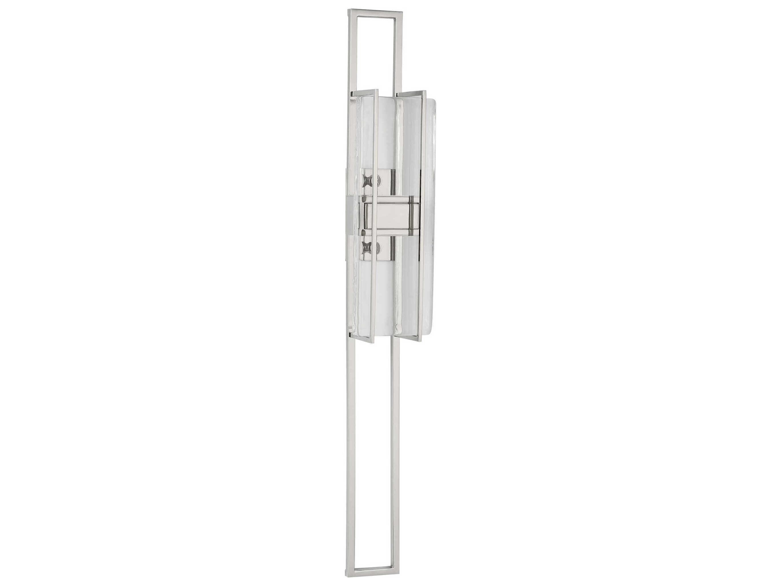 Visual Comfort Modern Duelle 1-Light Polished Nickel Wall Sconce
