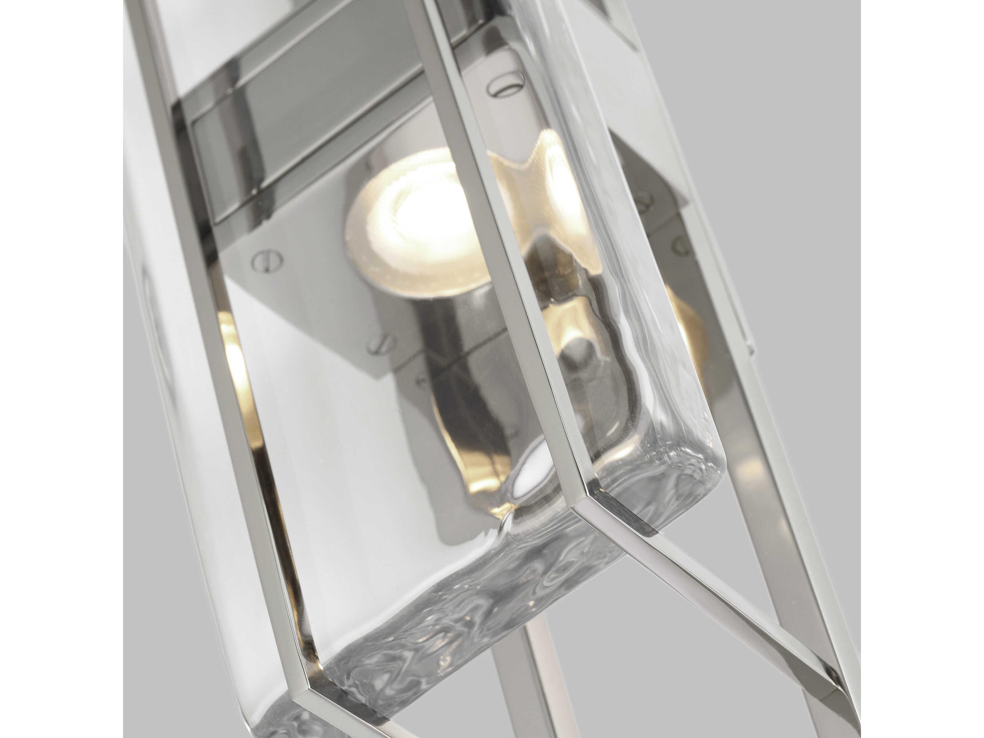 Visual Comfort Modern Duelle 1-Light Polished Nickel Wall Sconce