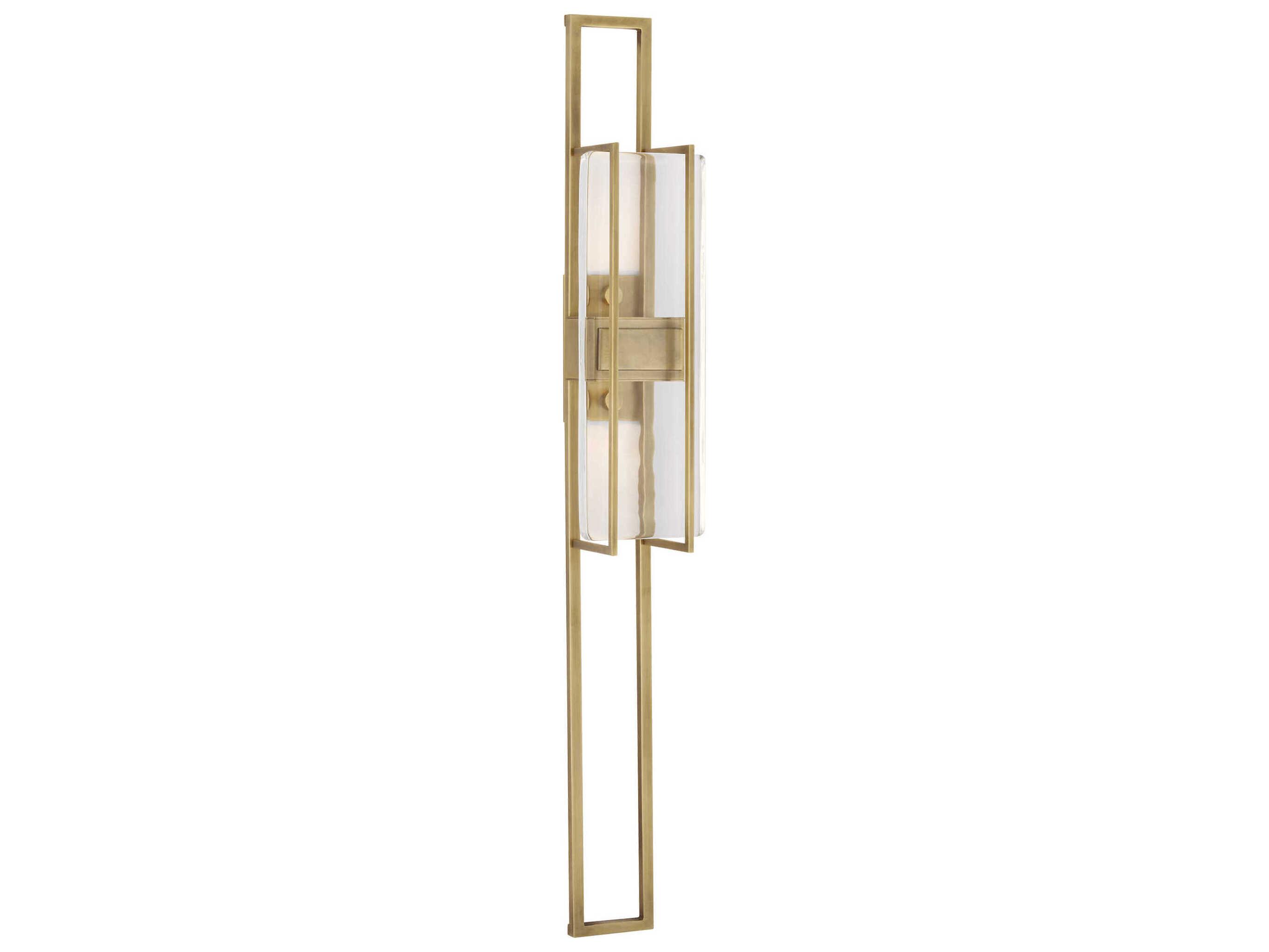 Visual Comfort Modern Duelle 1-Light Natural Brass Wall Sconce