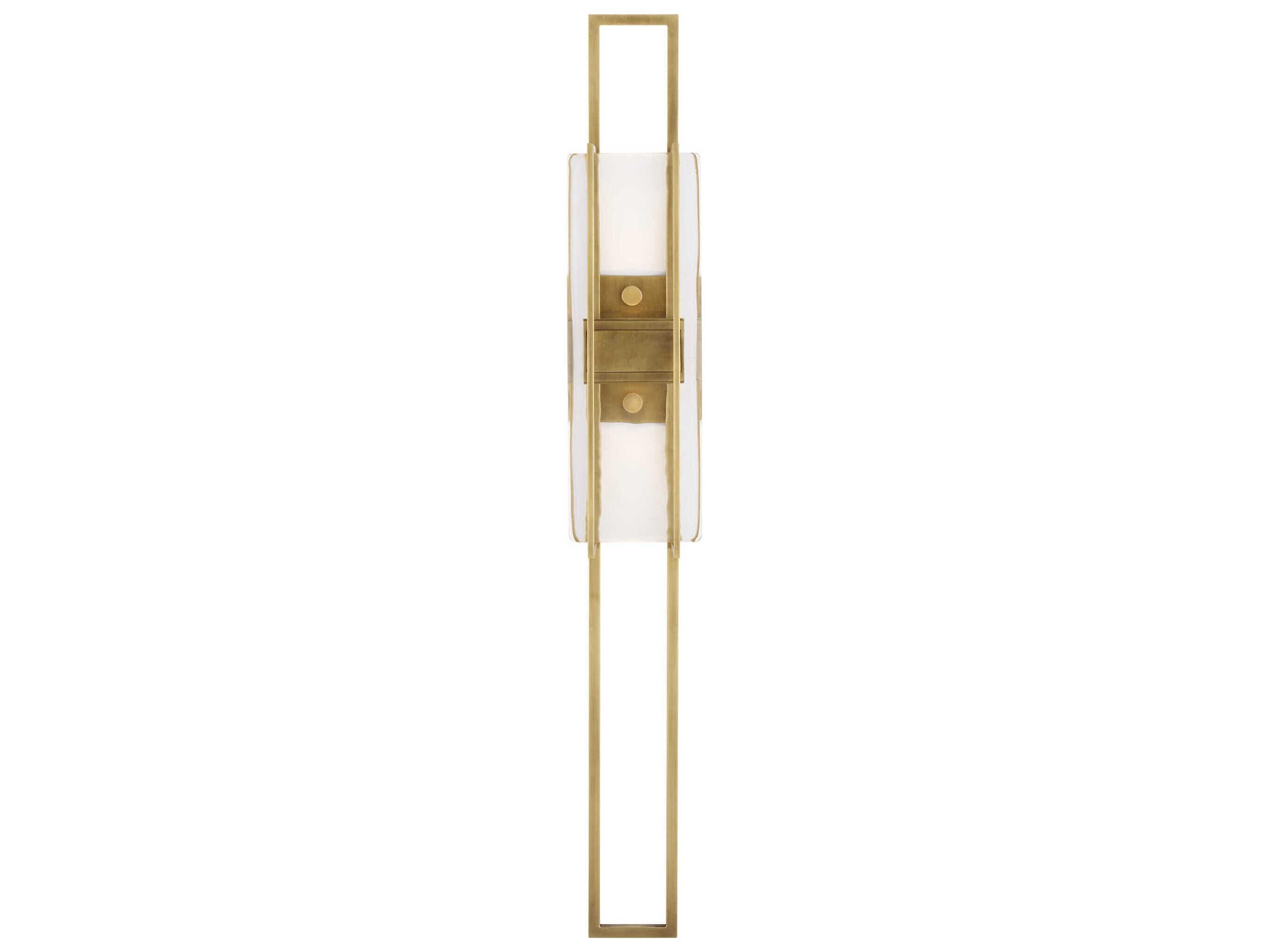 Visual Comfort Modern Duelle 1-Light Natural Brass Wall Sconce