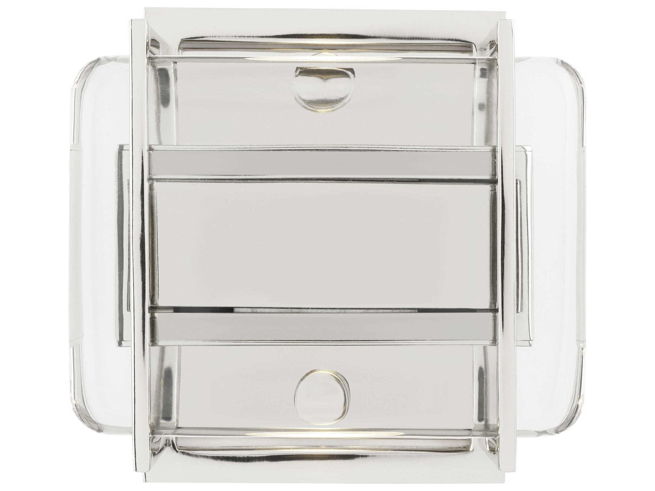 Visual Comfort Modern Duelle 1-Light Polished Nickel Wall Sconce