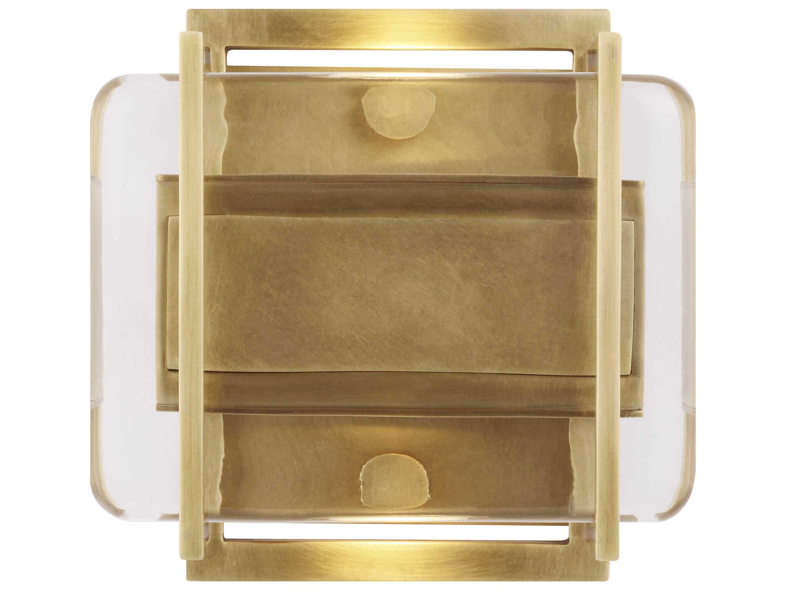 Visual Comfort Modern Duelle 1-Light Natural Brass Wall Sconce