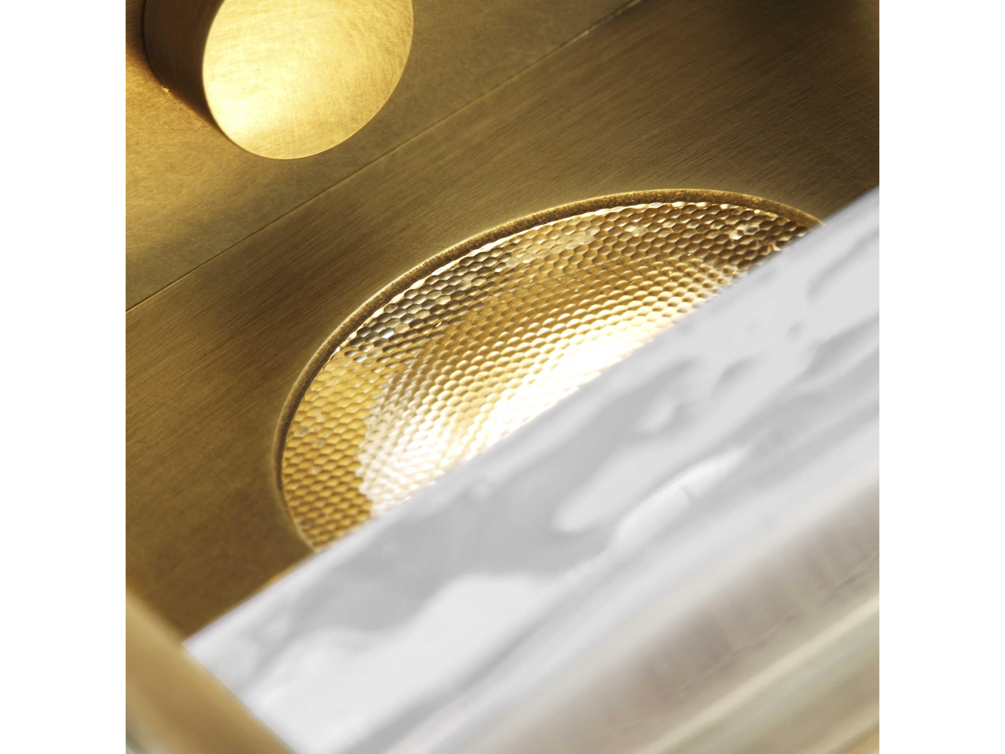 Visual Comfort Modern Duelle 1-Light Natural Brass Wall Sconce