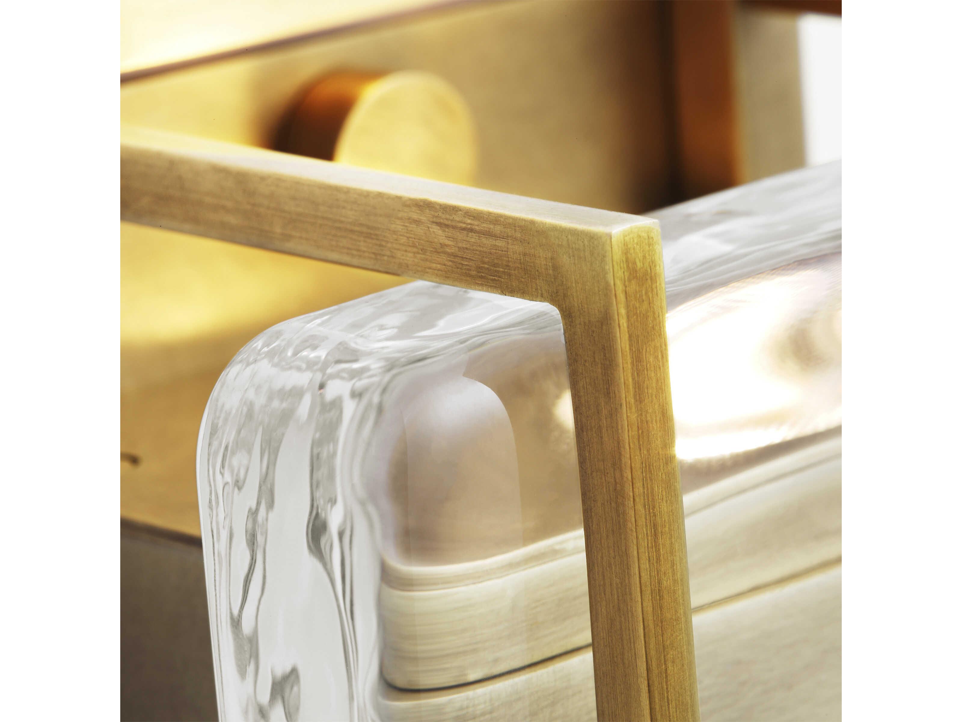 Visual Comfort Modern Duelle 1-Light Natural Brass Wall Sconce