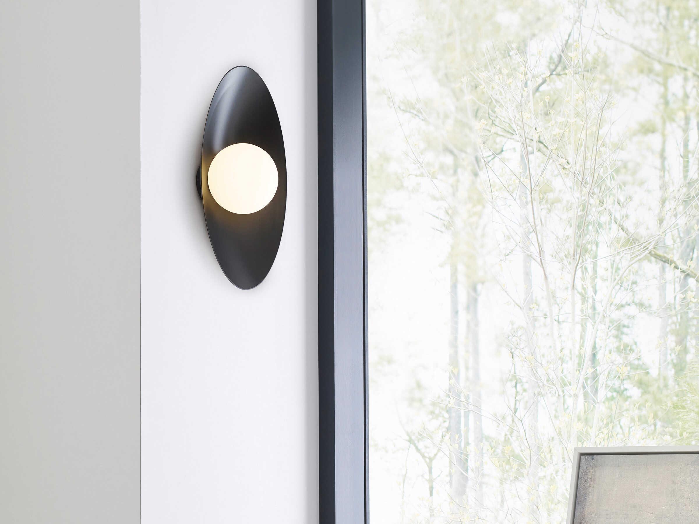 Visual Comfort Modern Joni 1-Light Matte Black Wall Sconce