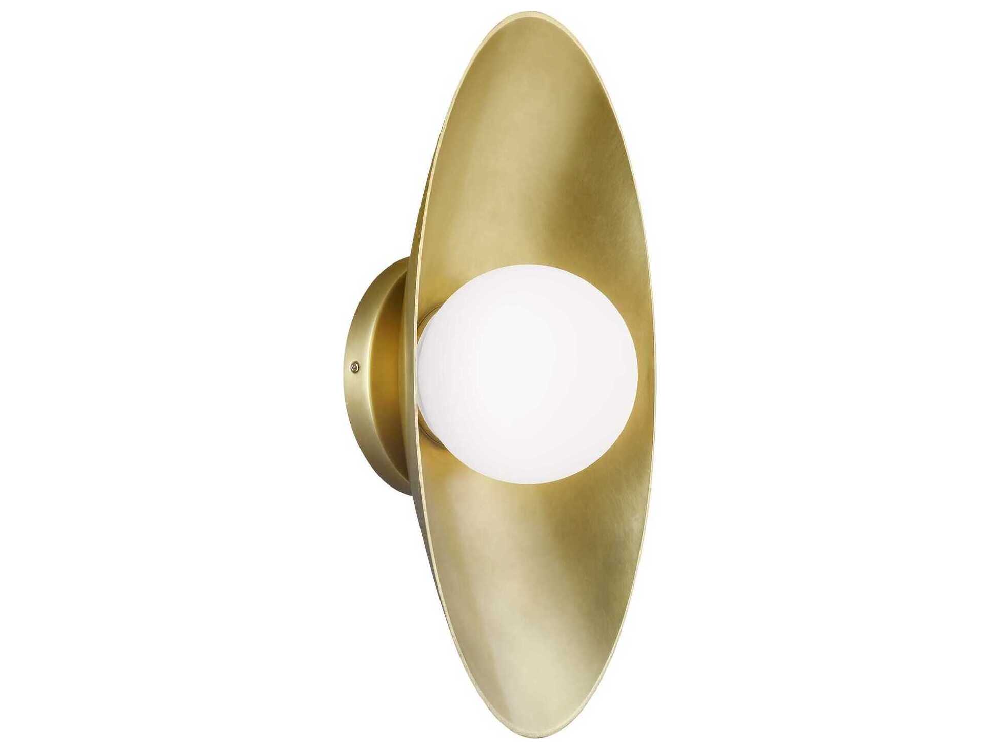 Visual Comfort Modern Joni 1-Light Plated Brass Wall Sconce