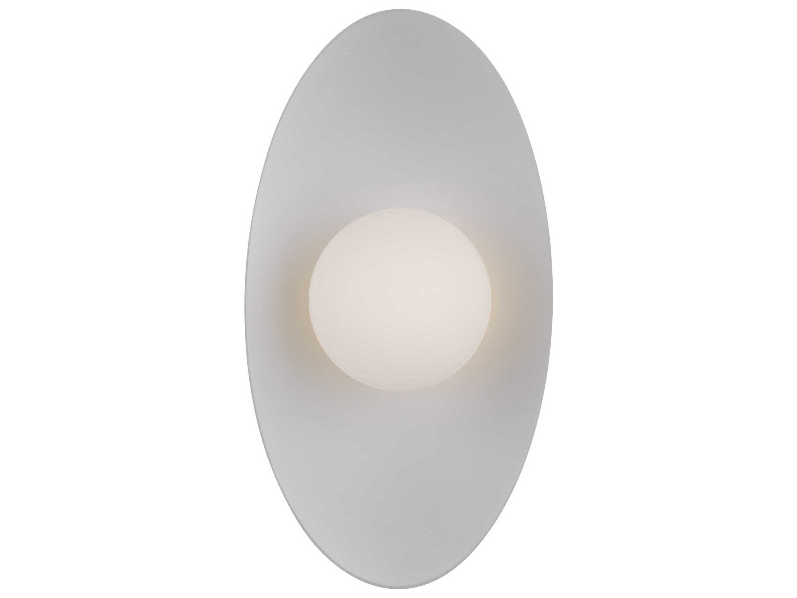 Visual Comfort Modern Joni 1-Light Matte Black White Wall Sconce