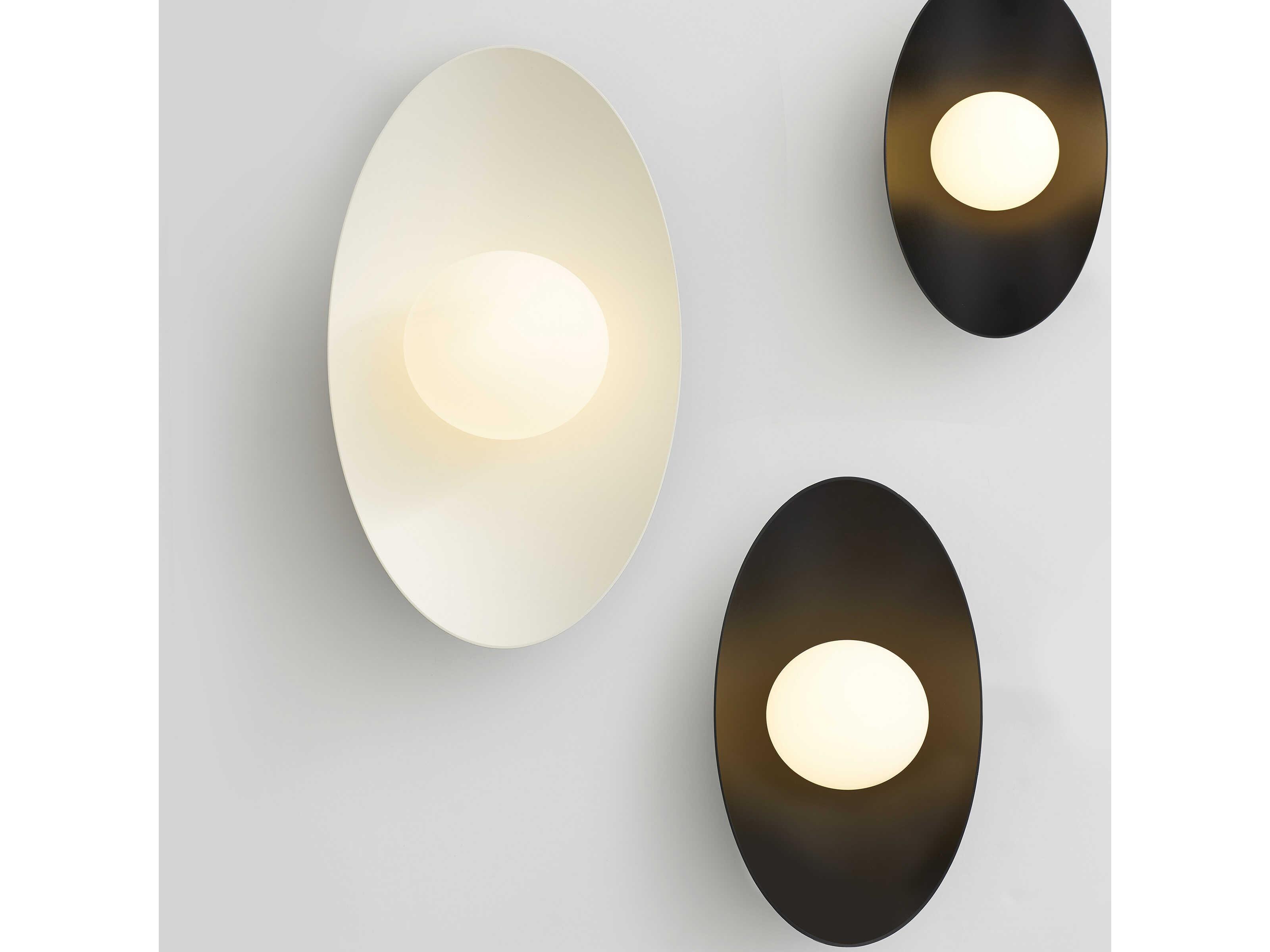 Visual Comfort Modern Joni 1-Light Matte Black White Wall Sconce