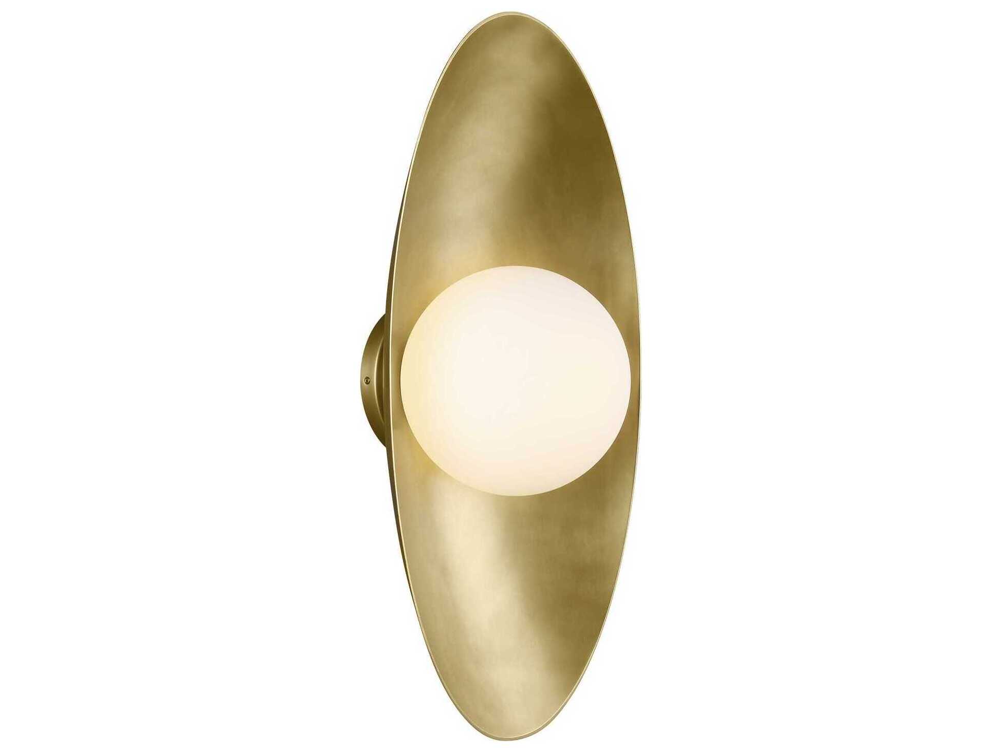 Visual Comfort Modern Joni 1-Light Plated Brass Wall Sconce