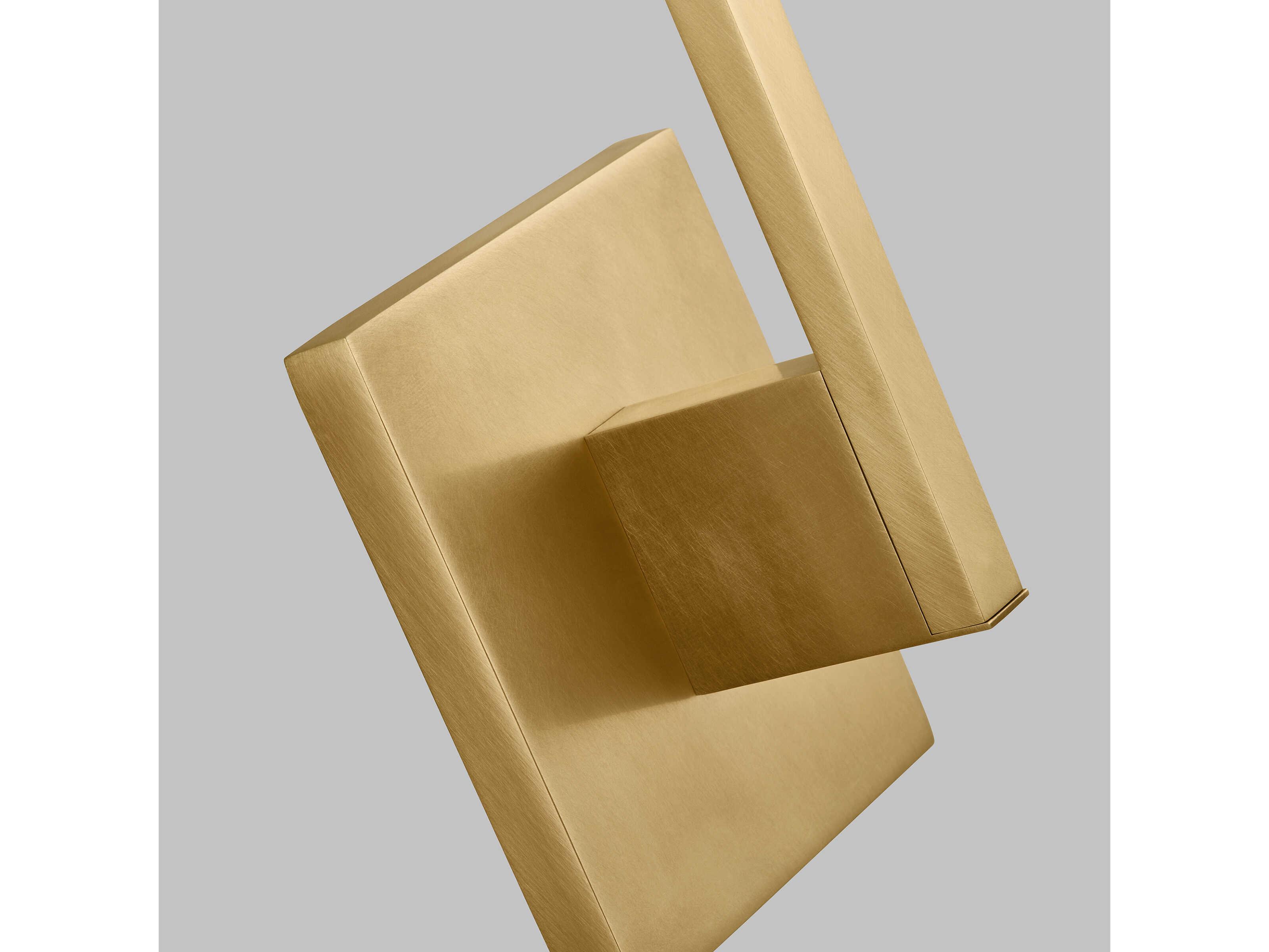 Visual Comfort Modern Klee 1-Light Natural Brass Wall Sconce