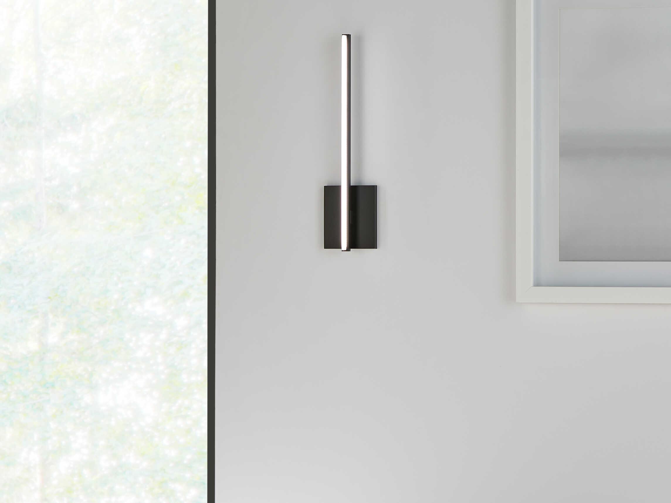 Visual Comfort Modern Kenway 1-Light Matte Black Wall Sconce